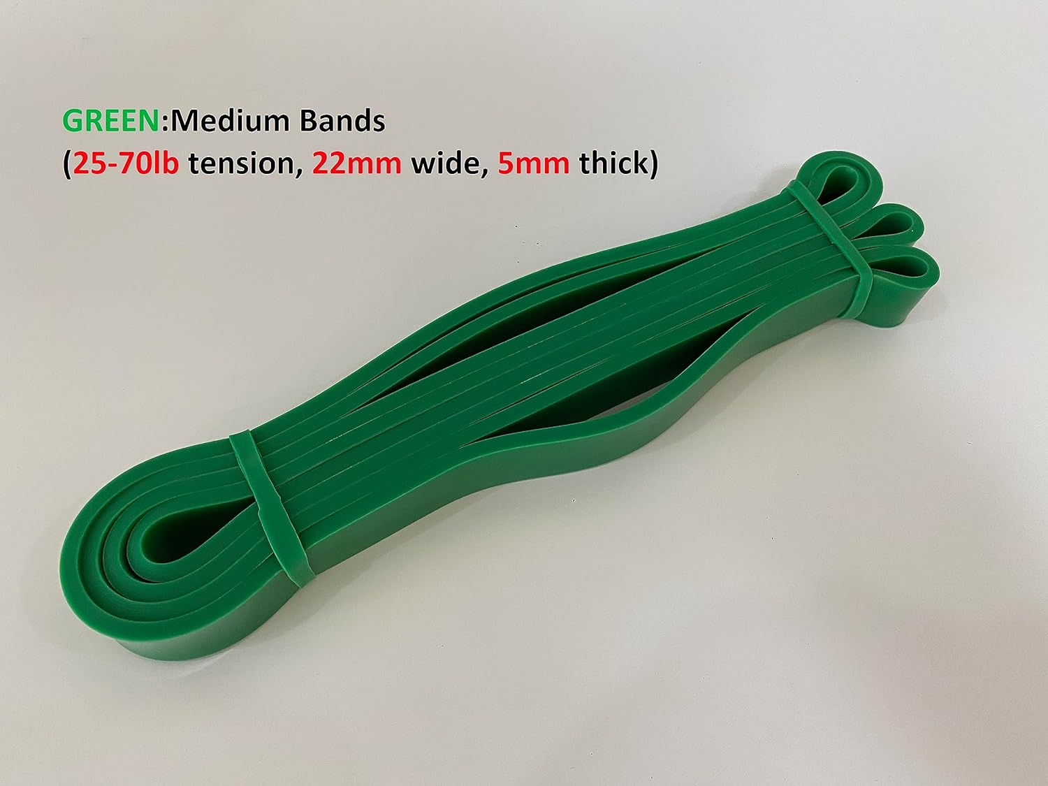 JHD Set of 5 Heavy Duty Resistance Band Loop Power Gym Fitness Exercise Yoga Workout Natural Latex Band for Workout, Yoga, Weightlifting, Physical Therapy, Rehab, Improve Mobility and Strength Palette image number 4