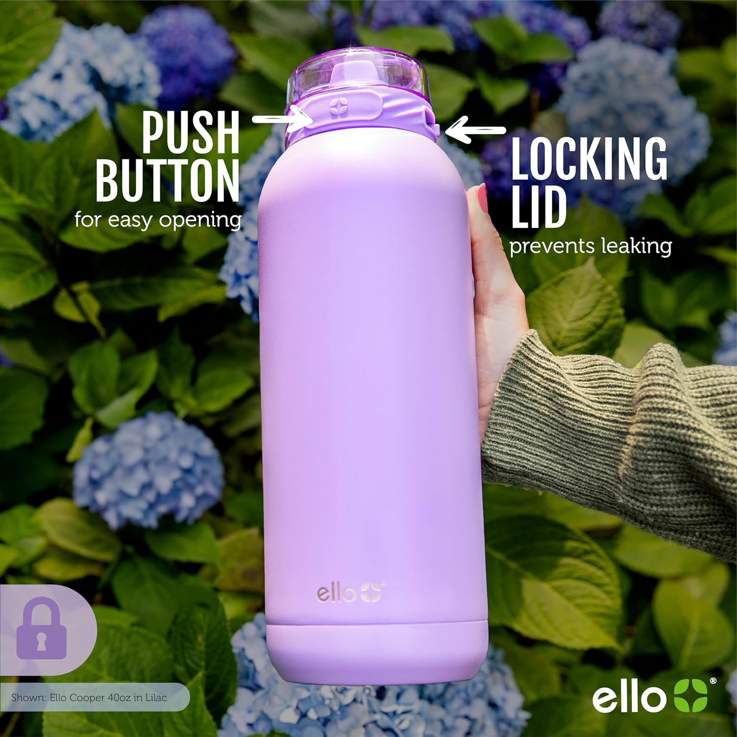 Ello Cooper Vacuum Insulated Stainless Steel Water Bottle