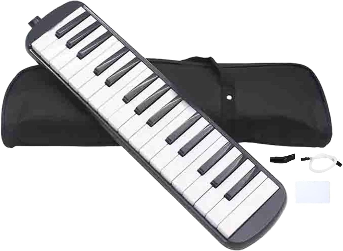 32 Key Melodica | Air Piano Keyboard with Double Tubes | Stable Musical Instruments, Mouth Melodica, Organ Melodica for Beginners - Blue image number 3