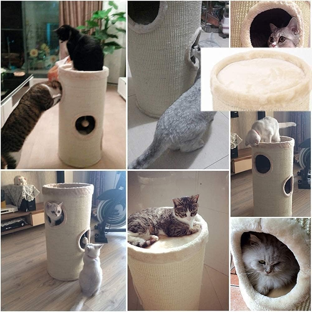 Cat Tower Thermal Closed Cat Tree Small Cat Condo Portable Design Cat Climbing Frame for Indoor Pet Easy to Install image number 5