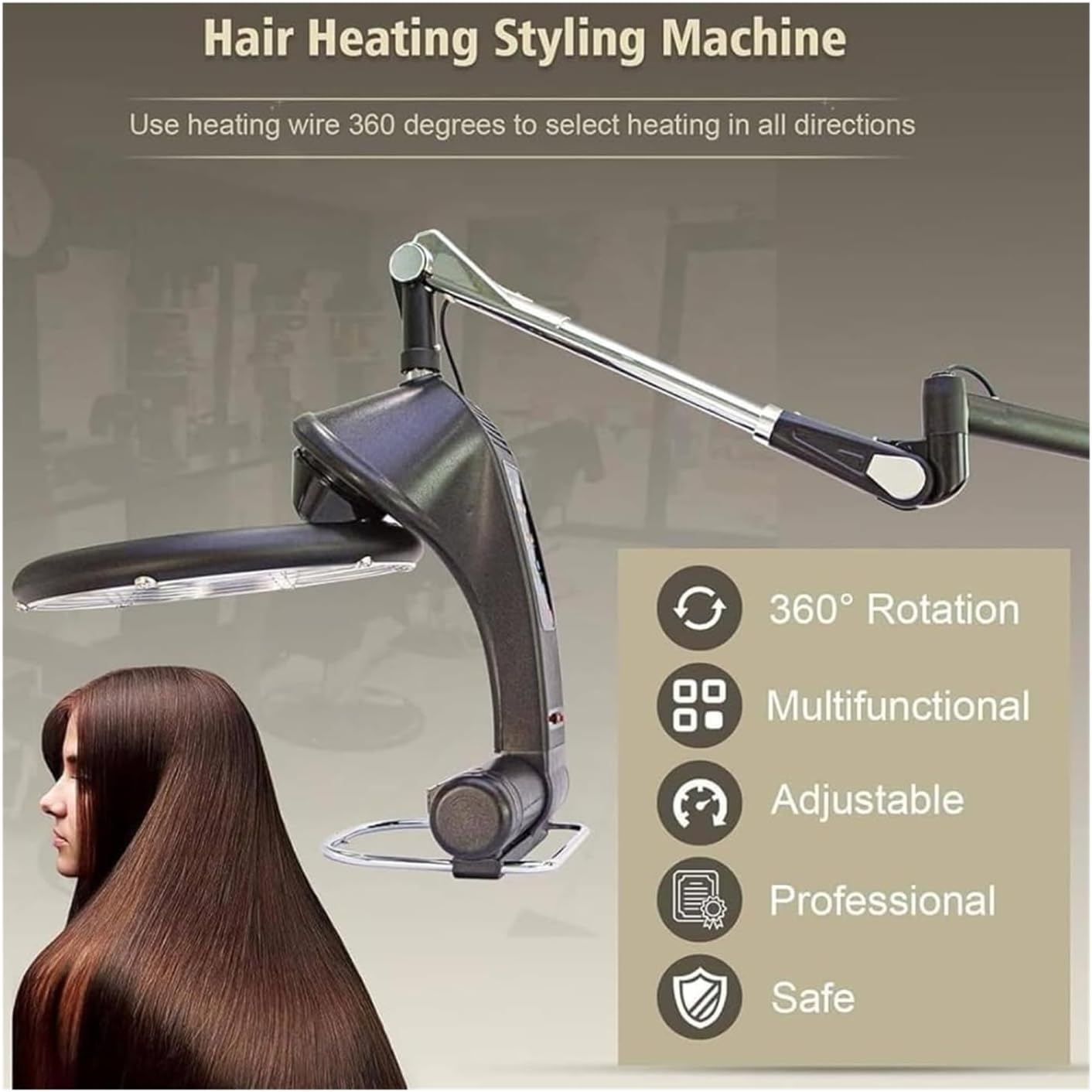 Professional Wall Infrared Hair Dryer for Permanent Hair, Hair Color Processor with Spray, No Damage, image number 3