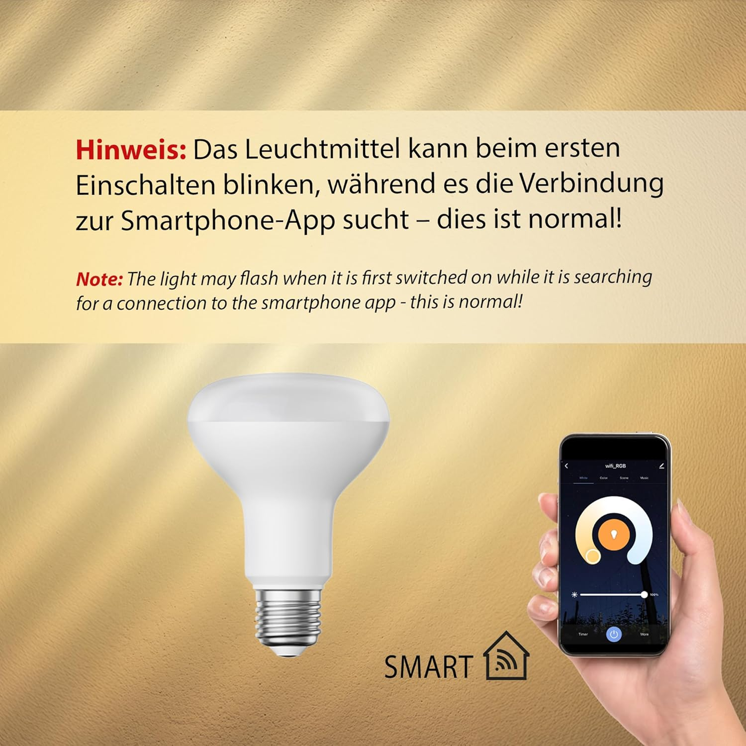 Ledscom.De E27 LED RGB Reflector, R80, Warm White - White (2700-6300K), 9.9W, 950Lm, Smart Home, Wifi, Alexa, Matte, Pack of 4 image number 4