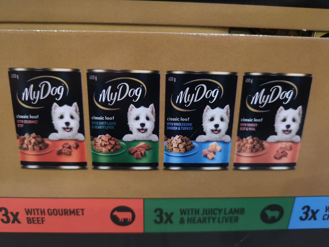 My Dog Gourmet Selection Dog Food 12 Cans