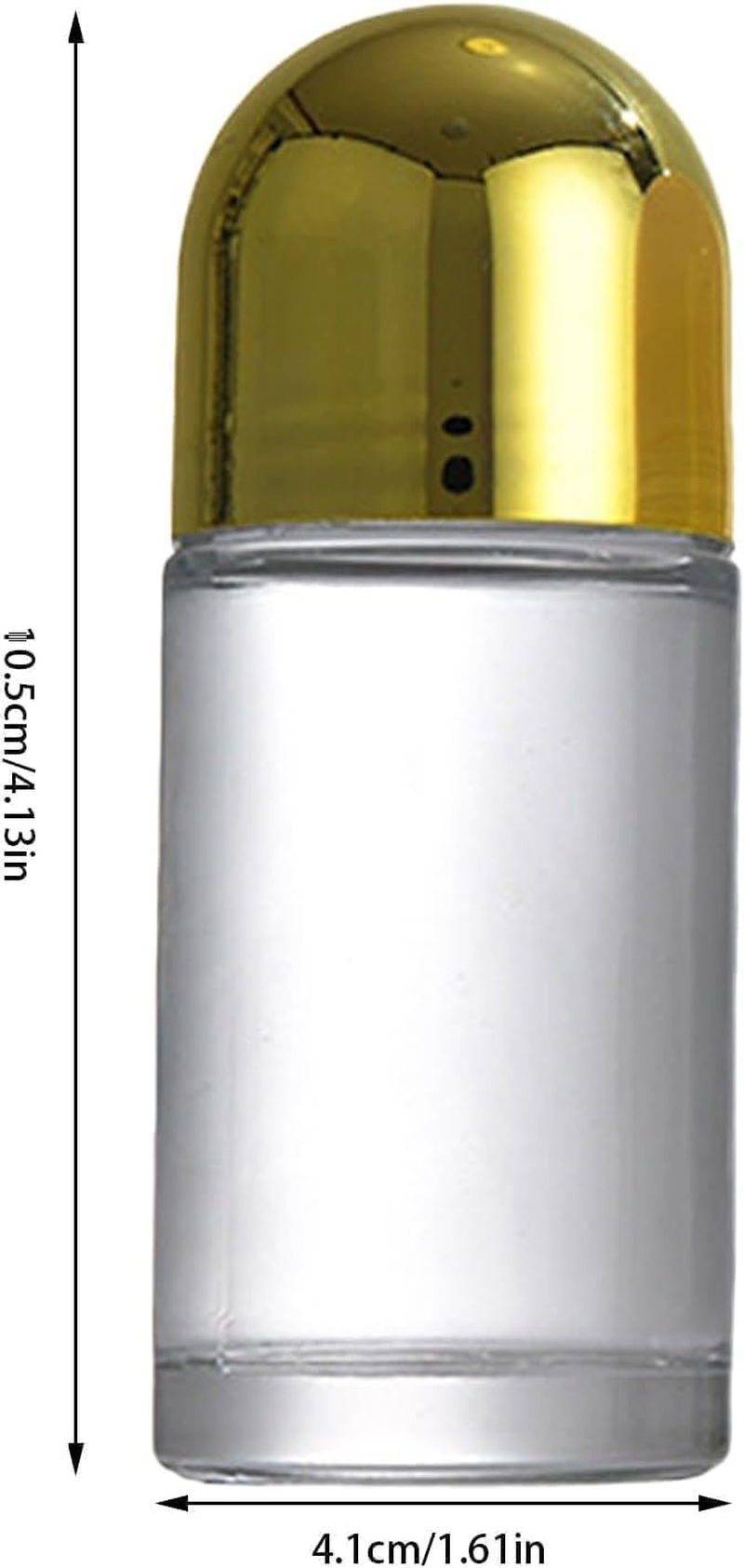 Winerstony 2Pcs White 50ML Glass Empty Roller Bottles with Plastic Roller Ball, Deodorant Roll on Containers Leak Proof Massage Ball Bottles for Essential Oil Perfume Refillable Containers Tools image number 6