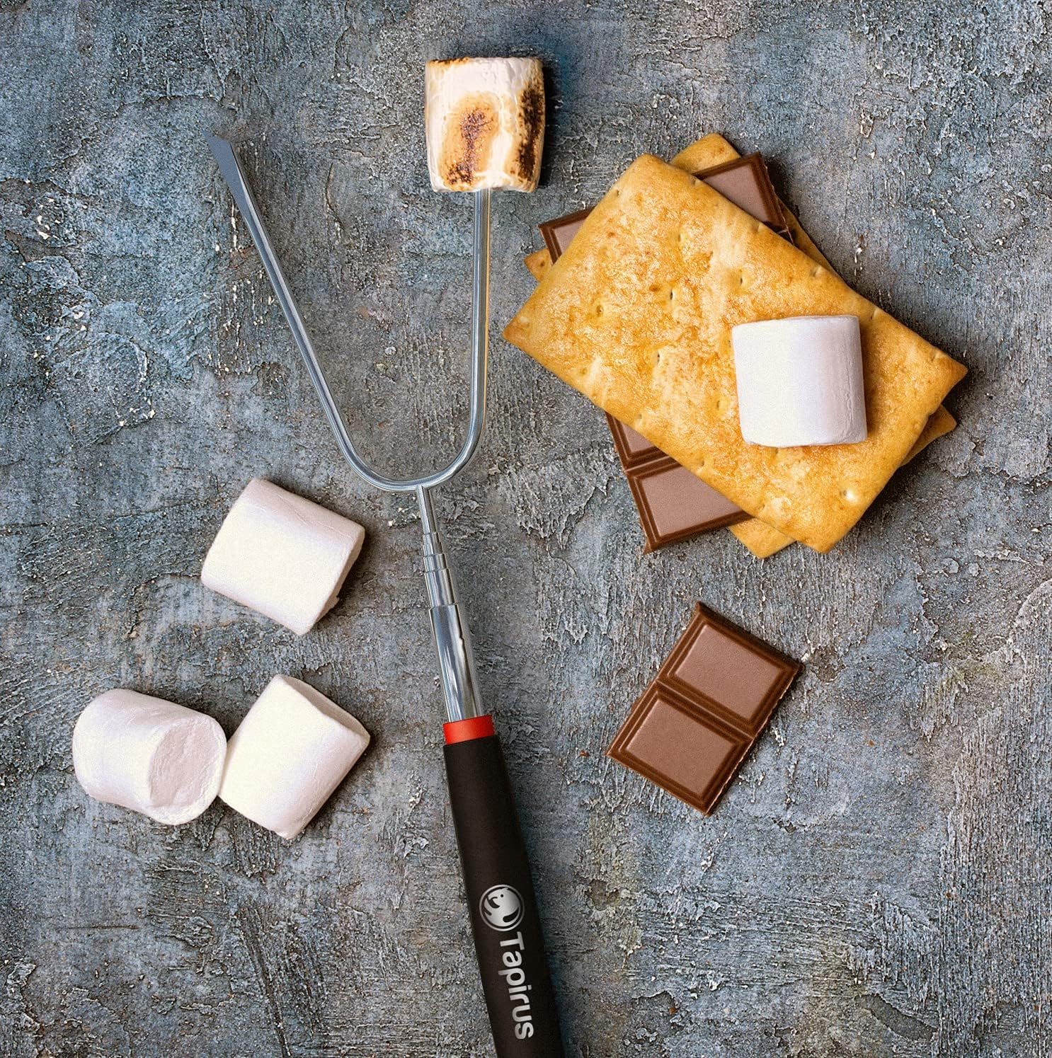 Marshmallow Roasting Sticks ? Set of 4 Telescoping Campfire Sticks - Protect Your Kids with the Best Insulated Holder ? Extendable Retractable and Collapsing ? Heavy Duty Metal Camping Equipment image number 4