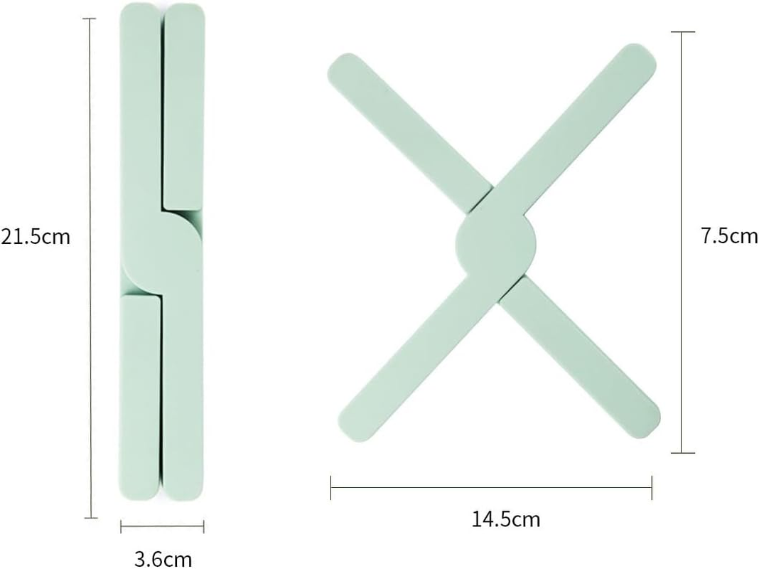 Tongke Foldable Silicone Trivets, Non-Slip Silicone Pot Holders Hot Pads Drying Mat Heat Resistant for Dishes, Hot Pots and Pans (Gray) - Orange image number 6