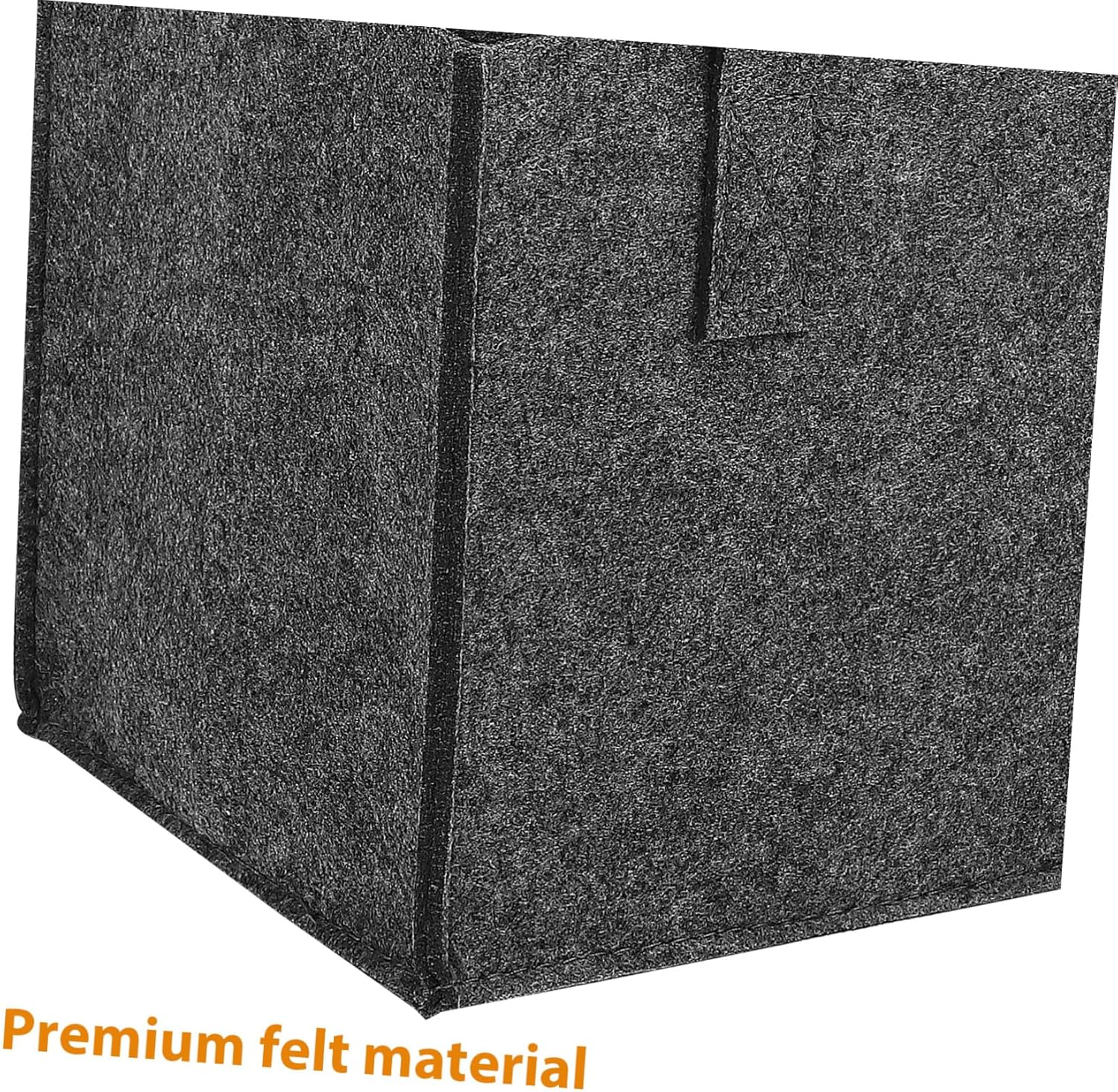 BEBEMOKO Felt Wine Carrier Bag 6-Bottle Tote Wine Handbag Thick Felt Bottle Carrier for Travel Camping Picnic 4Pcs Medium Grey image number 5