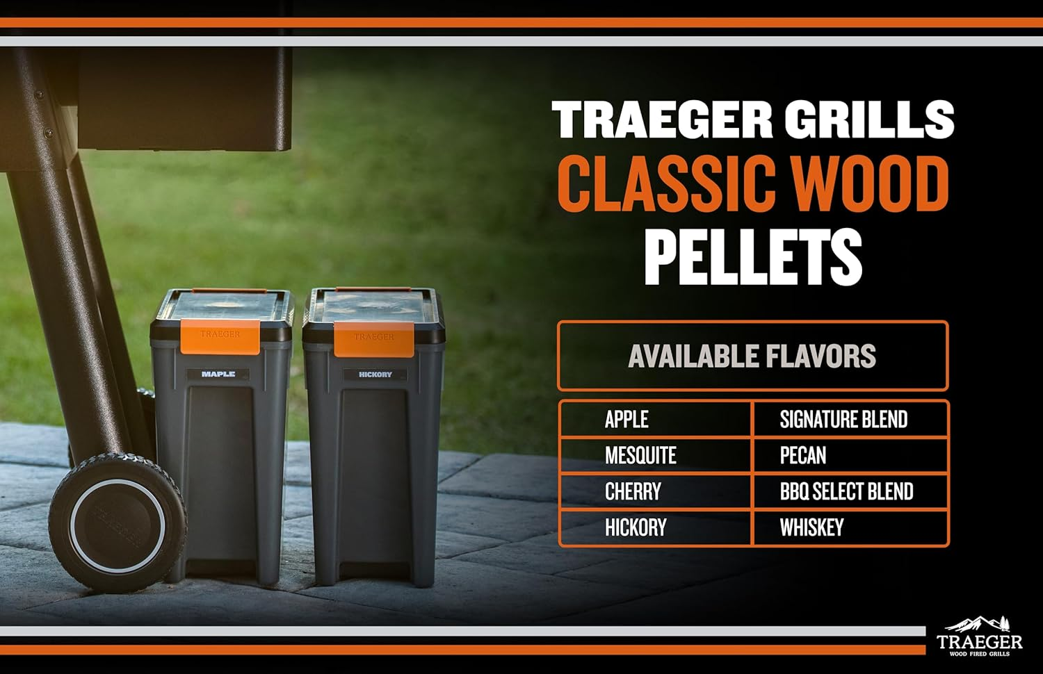 Traeger Grills BAC637 Stay Dry Pellet Storage Bin with Locking Lid, 22Lb Capacity Wood Pellet Container with Flavor Stickers, Stackable Design, Airtight Storage for Grill Pellets image number 5