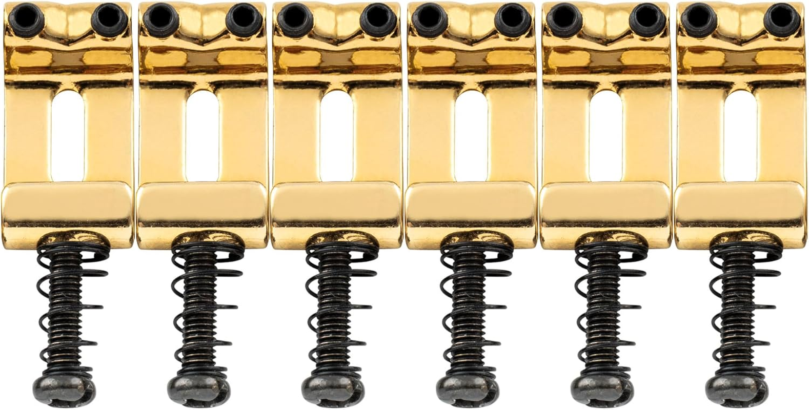 Musiclily Pro 10.8Mm Steel Vintage Style Guitar Tremolo Bridge Saddles for Strat Style Electric Guitar, Nickel (Set of 6)