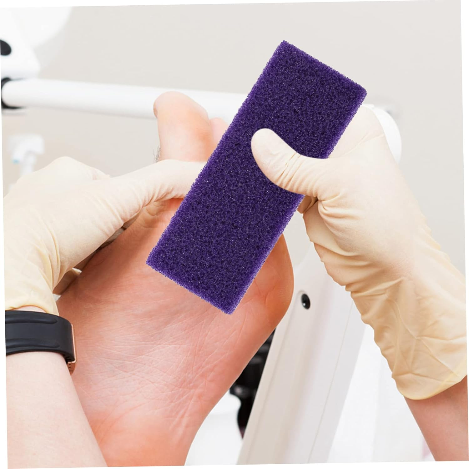 SHERCHPRY 2Pcs Pumice Stone Foot Care Exfoliator Tool Callus Remover Dead Skin Scrubber for Smooth Feet Portable Purple image number 4