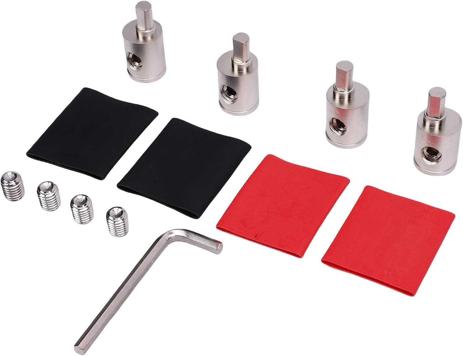 CHICIRIS 0 Gauge Amplifier Wiring Kit 4PCS Brass Amp Input Reducers High Strength Material Stable Connection High Compatibility Easy Installation with Accessories for Car Stereo System (0GA to 4GA) image number 4