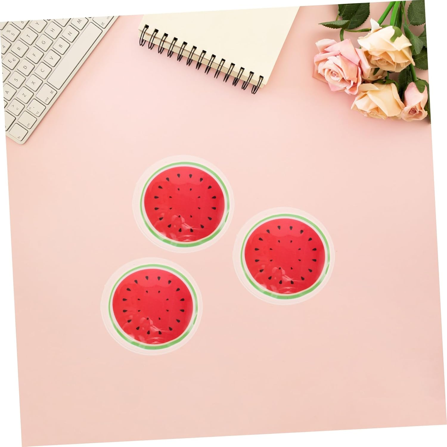 CIMAXIC 6Pcs Face Ice Packs Cooling Eye Patches Cold Compress for Reusable Gel Eye Pads Dryness and Strain with Fruit Pattern image number 6