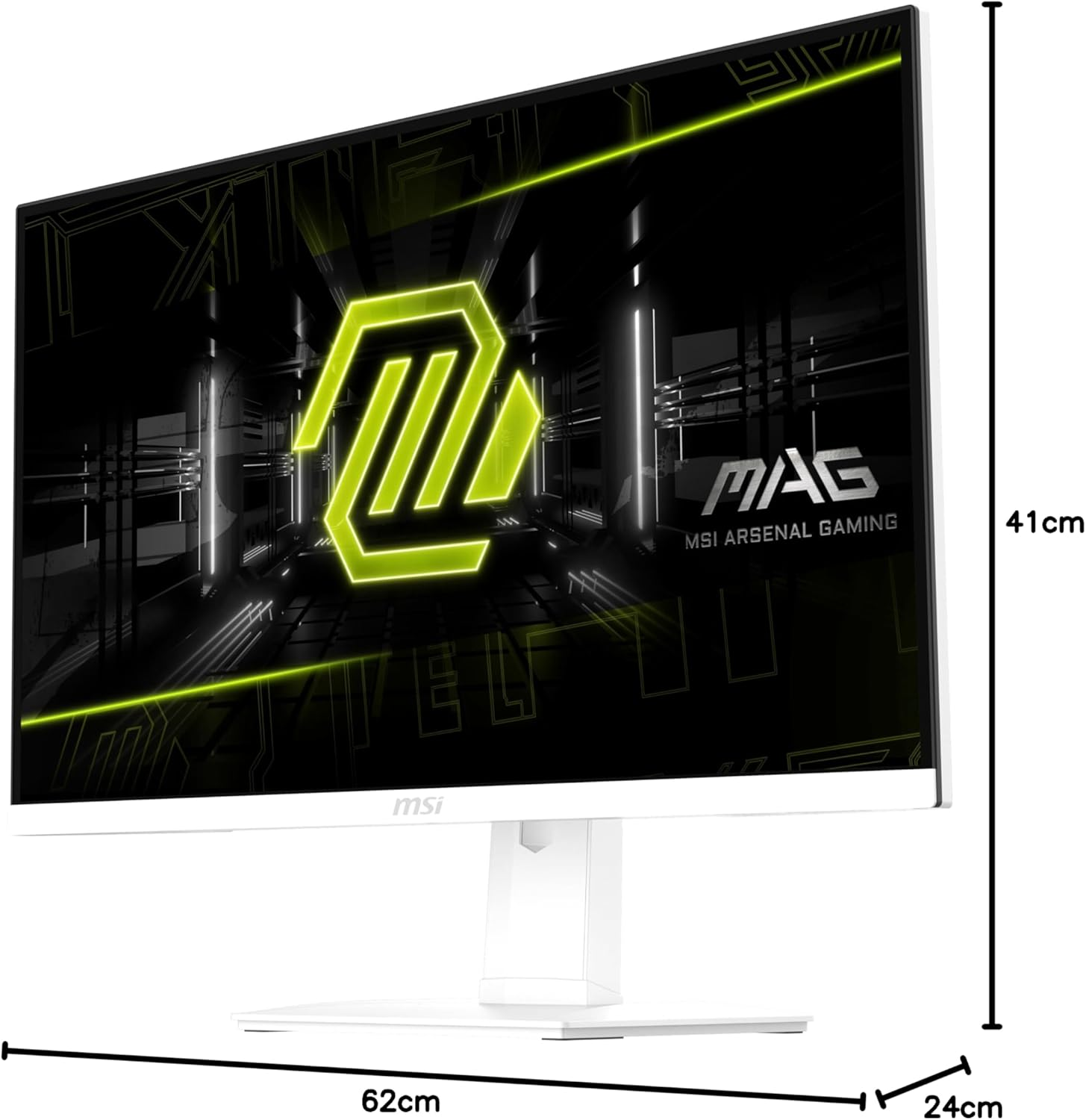 MSI MAG 274QRFW 27 Inch WQHD Gaming Monitor - 2560 X 1440 Rapid IPS Panel, 180 Hz - 1Ms Gtg, 123Percentage Srgb Colour Gamut, Frameless Design, Displayhdr 400 - Displayport 14A, HDMI 20B image number 1