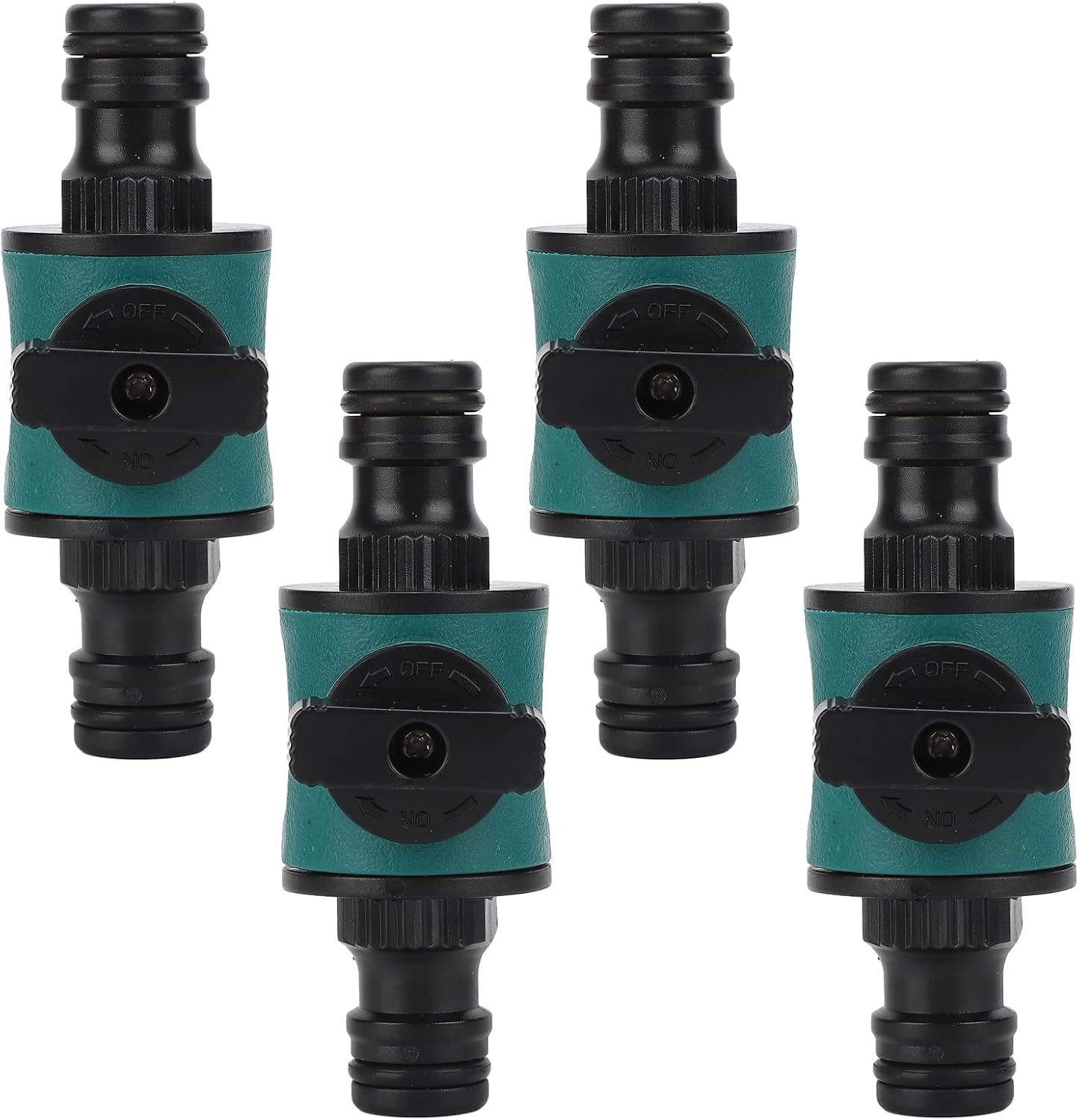 Dual Head Garden Hose Adapter, ABS Plastic Quick Connector for Water Stop Joint, Removable Valve Fittings, Suitable for Garden Beds, Farms, Lawns, Greenhouse Gardening image number 3