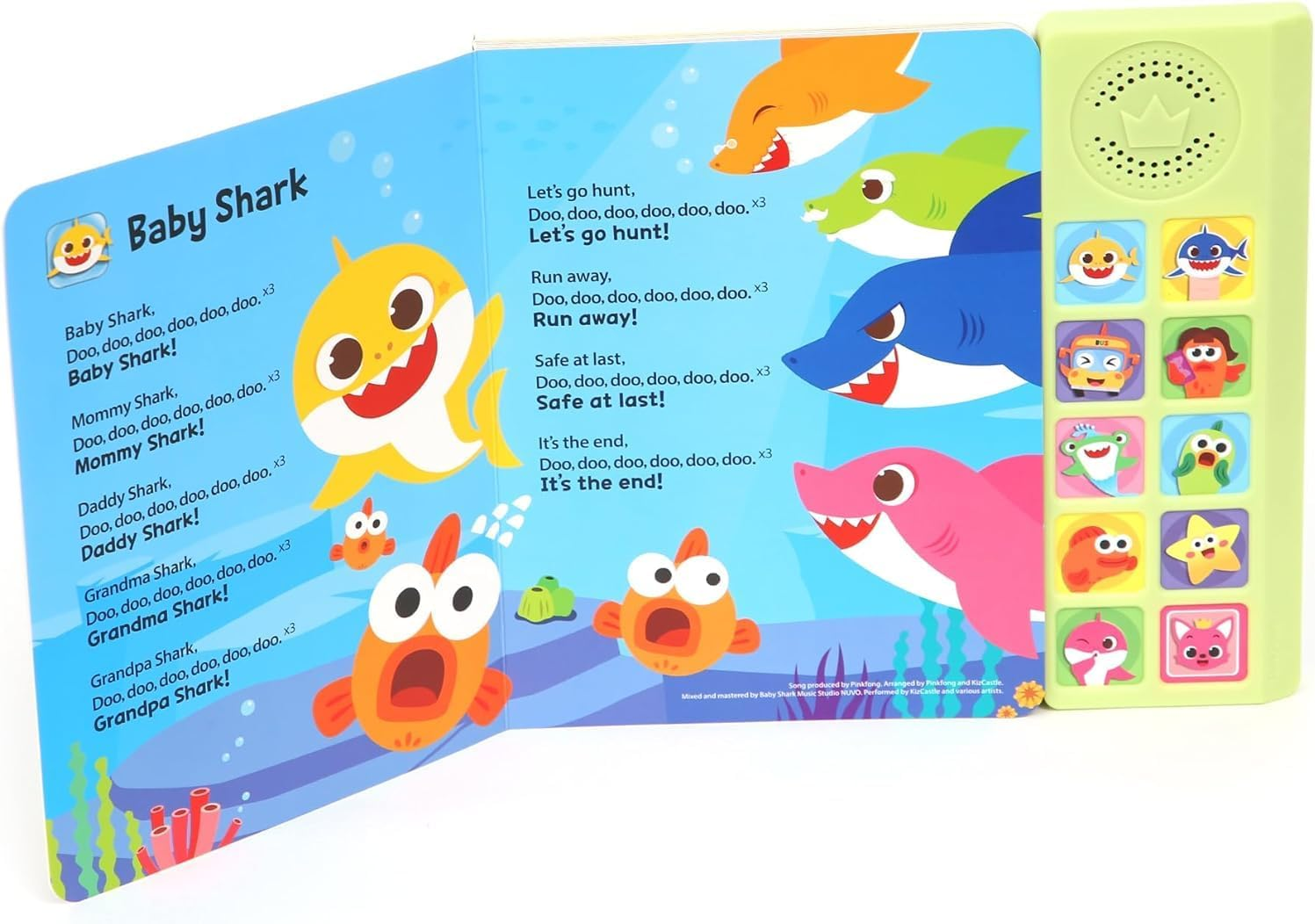 Baby Shark Sing-Alongs 10 Button Sound Book | Baby Shark Toys, Baby Shark Books | Learning & Education Toys | Interactive Baby Books for Toddlers 1-3 | Gifts for Boys & Girls image number 4