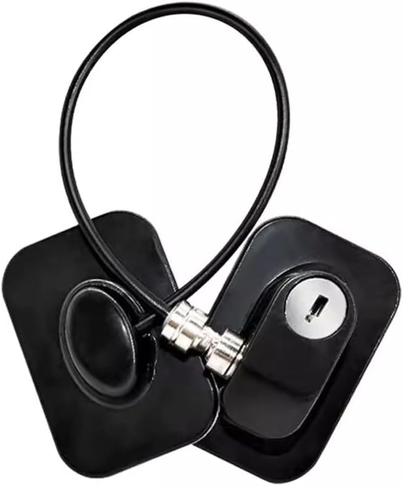 AIMALL Refrigerator Lock Fridge Cabinet Child Safety Window Door Drawer Latches W/Keys, Durable ABS and Stainless Steel Design