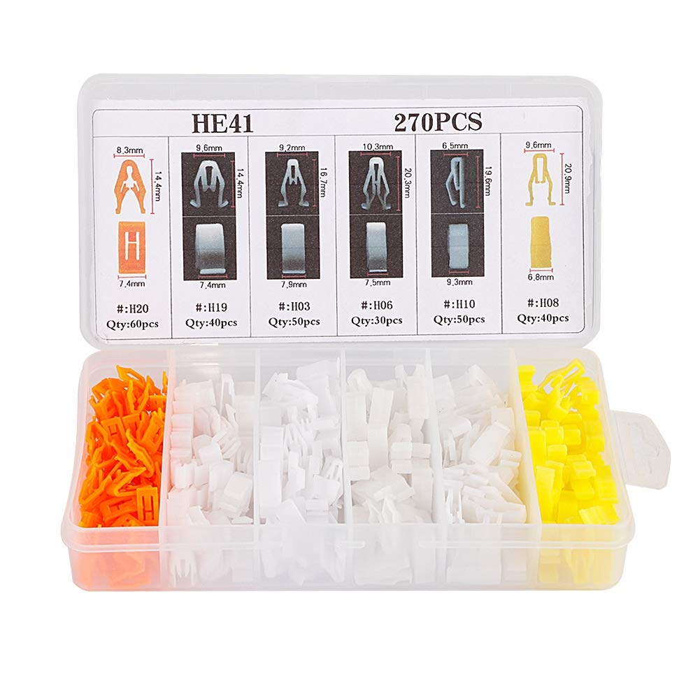 Universal 270Pcs Car Console Dashboard Panel Trim Clips Rivets Buckle Fasteners Set image number 5