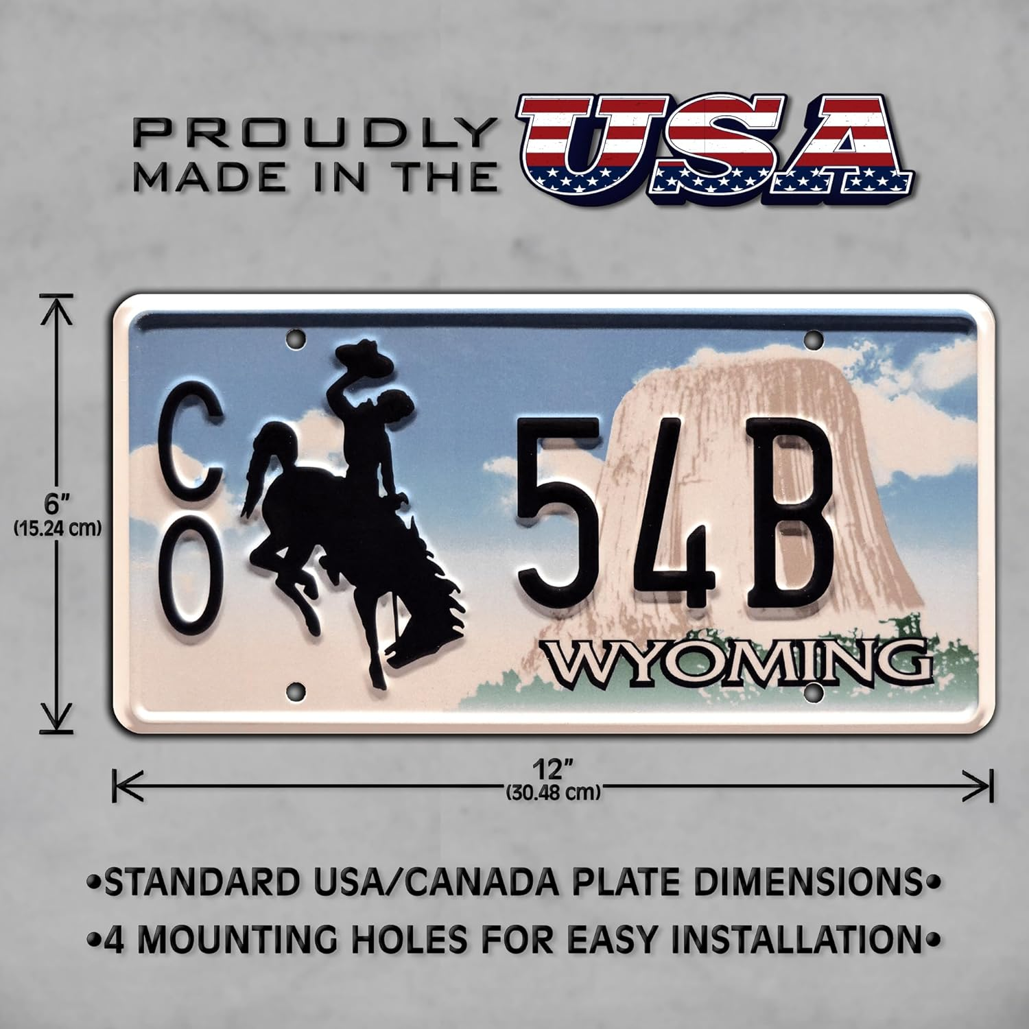 Longmire | CO 54B | Metal Stamped License Plate image number 1
