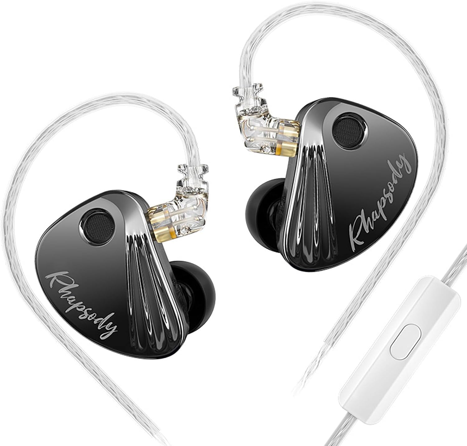Hifi Kingdom CCA Rhapsody 4BA+2DD Hybrid In-Ear Professional Earphone Monitor (Black with Mic) image number 6