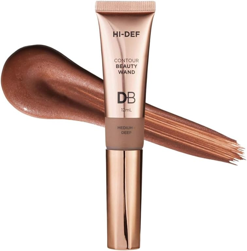 DB Cosmetics Hi-Def Contour Wand Creamy Natural Looking Makeup Precise Cheekbone Sculpting Medium Deep 12Ml Skin Nourishing Formula Travel Friendly Packaging Light - Medium Shade