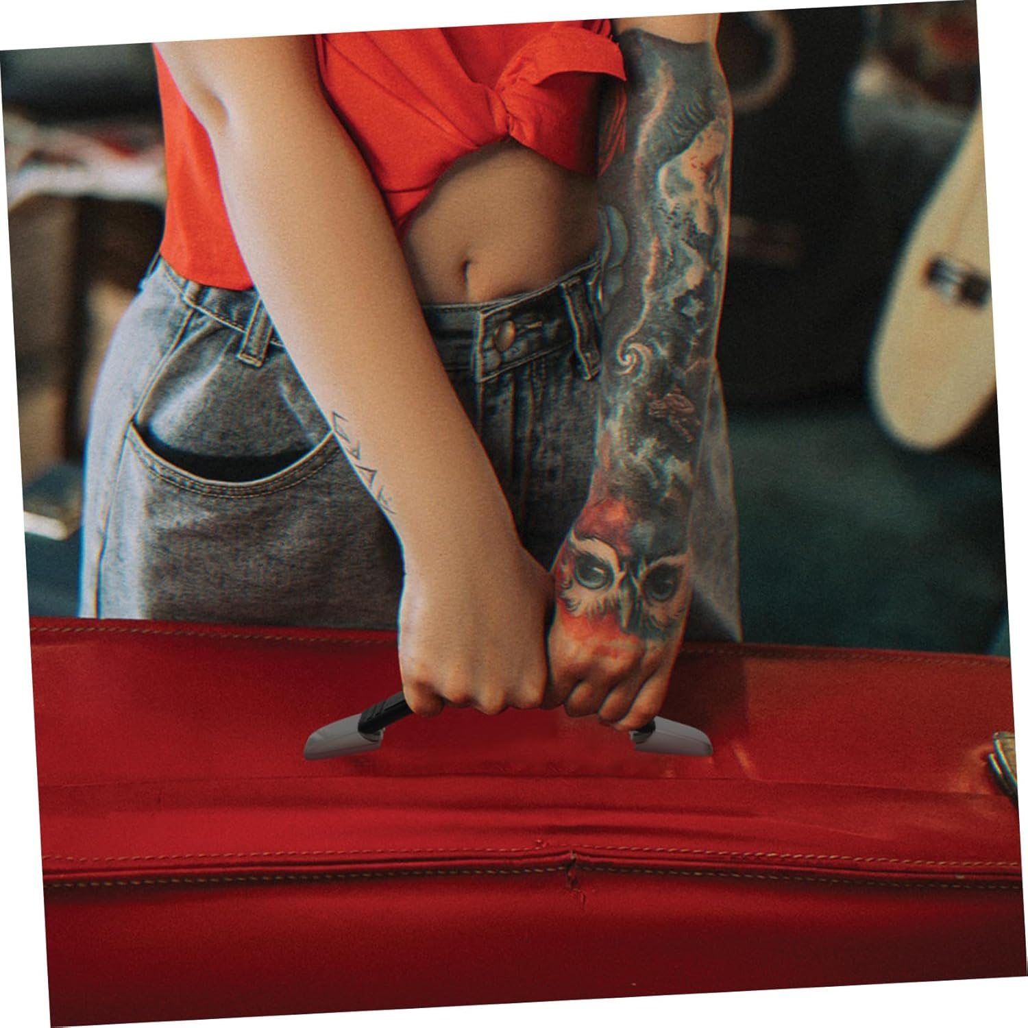 PACKOVE Suitcase Handle Luggage Case Handle Replacement Telescopic Travel Suitcase Carrying Grip Strap Sturdy for Travel Use