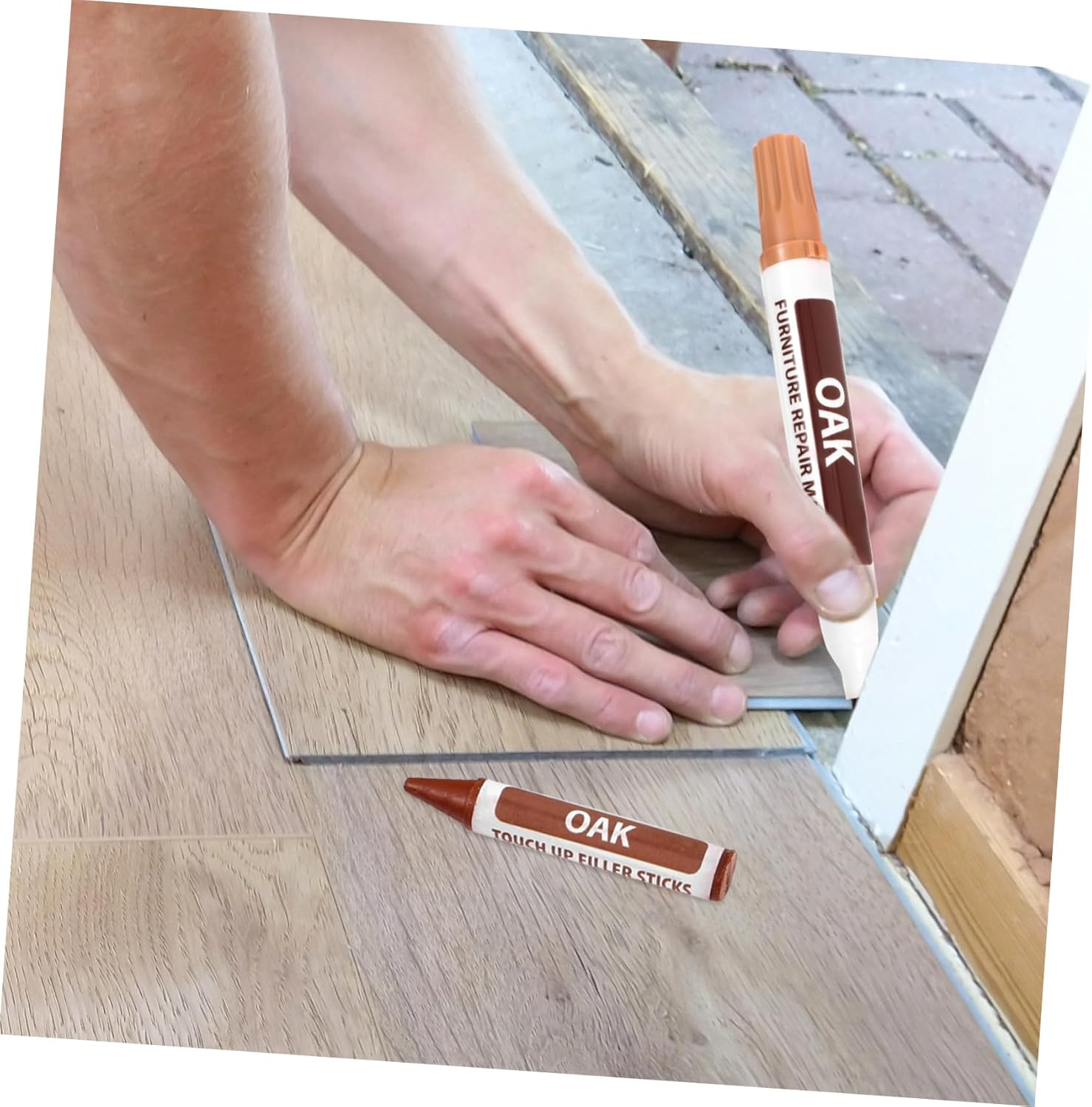Wood Furniture Touch-Up Markers Pen for Scratch Repair Floorboard Home Supplies image number 4