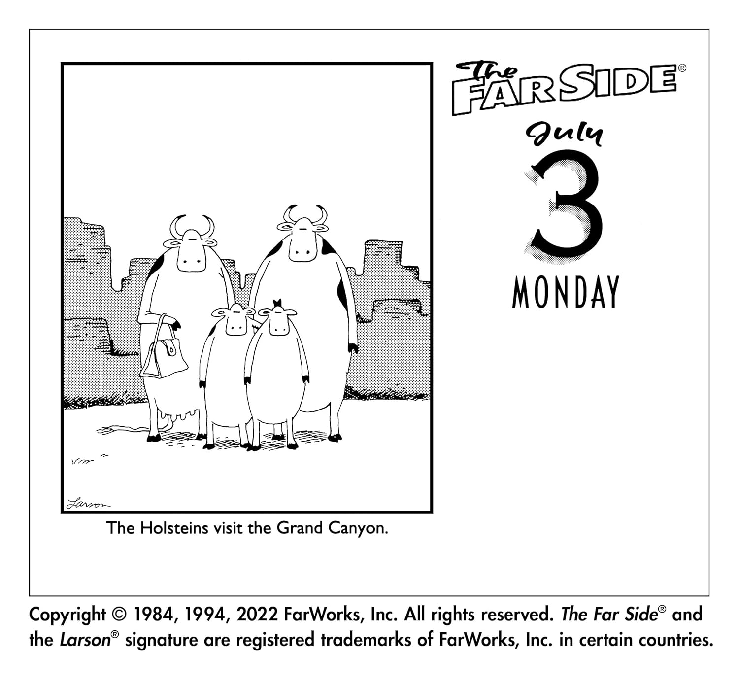 The Far Side&acirc;(R) 2023 Off-The-Wall Calendar image number 2