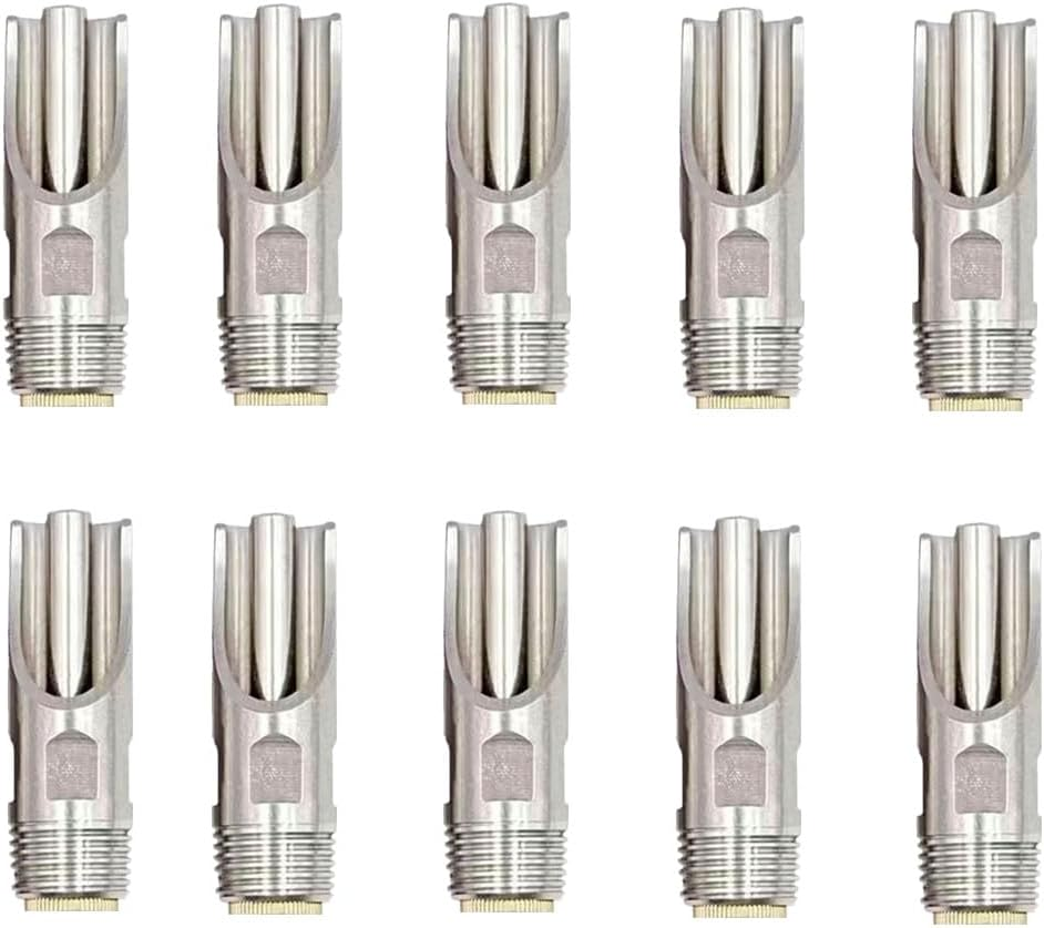 10 PCS Water Feeder for Pig,Stainless Steel Pig Nipples Drinkers,Copper Cap Duckbilled,Pig Nipple Drinkers,Pig Nipple Drinker,Automatic Pig Water Dispenser with Strong Spring for Pigs Cows Sheep. image number 1