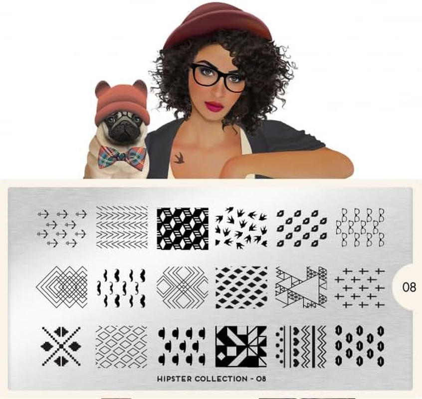 Moyou Stamp Stencil Hipster 08