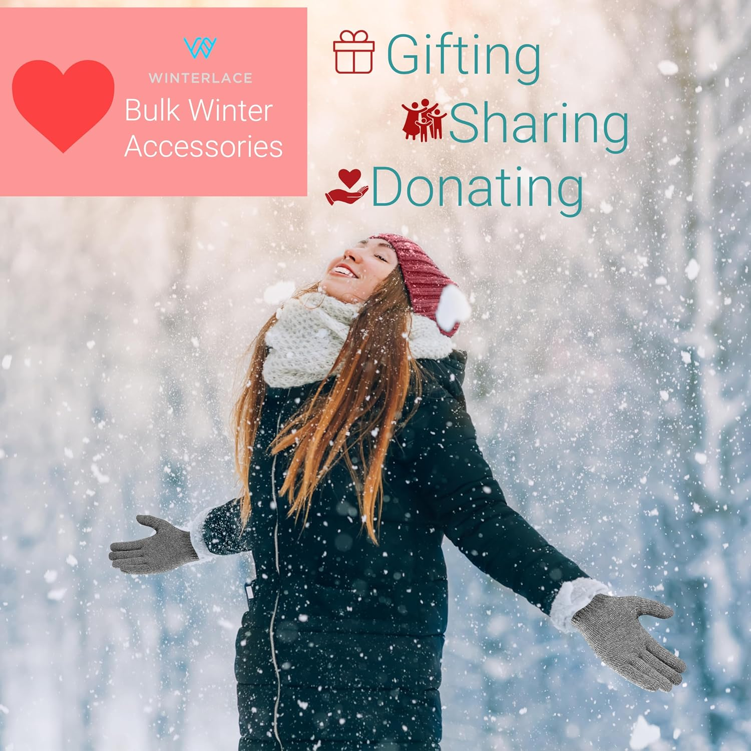 Winter Magic Gloves, 12 Pairs Stretchy Warm Knit Bulk Pack Mens Womens, Wholesale image number 6