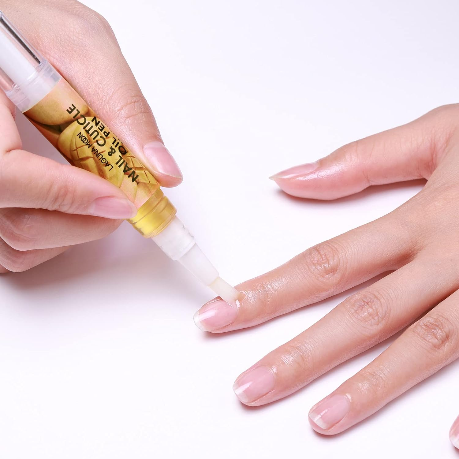 Lagunamoon Cuticle Oil Pen for Nail Care, 5Ml Nail Oil Pen with Natural Ingredients to Moisturize and Nourish Dry Nails and Cuticles, Cuticle Oil to Prevent Nail Cracking and Hangnails, Mango image number 1