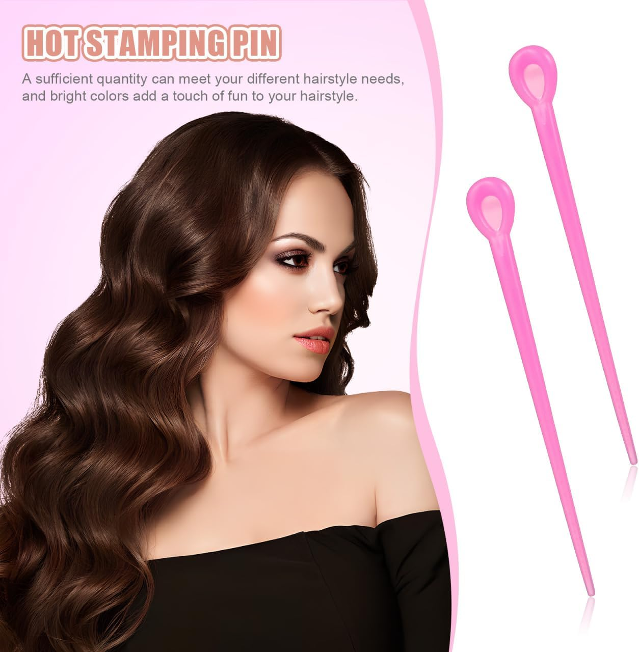 CALLARON 2 Packs Curler Needles Perm Needles for Spiral Curls Styling Accessories for Reusable and Easy to Clean image number 5