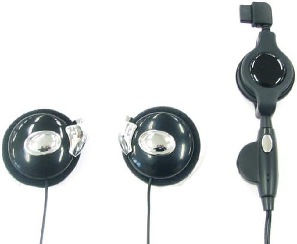 Yazawa MEP301BK Flat Binaural Winding Ear Fix Headphones, Black image number 2