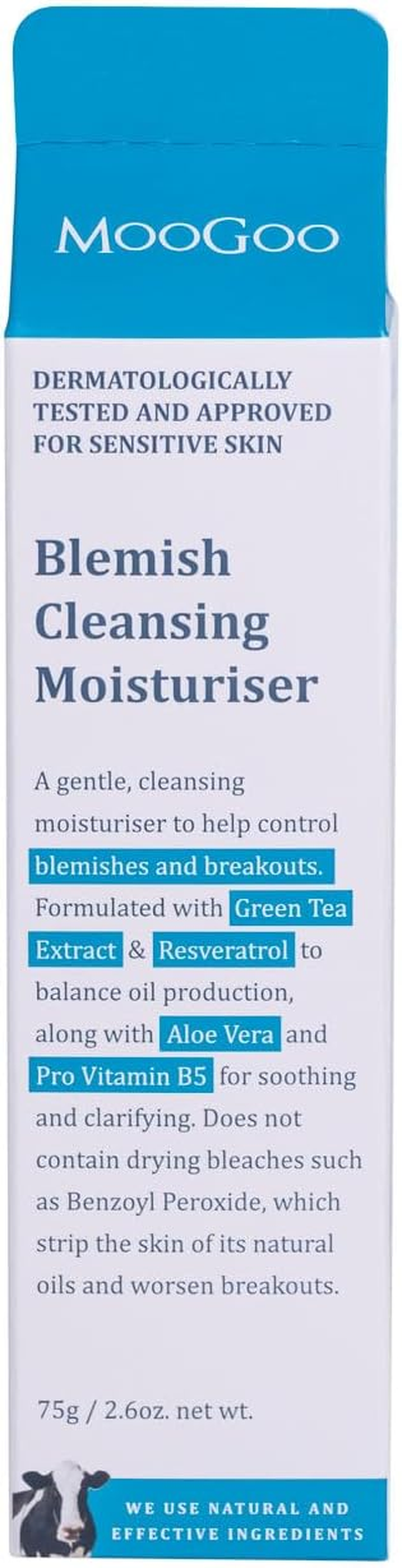 Moogoo Natural Blemish Cleansing Moisturiser 75G