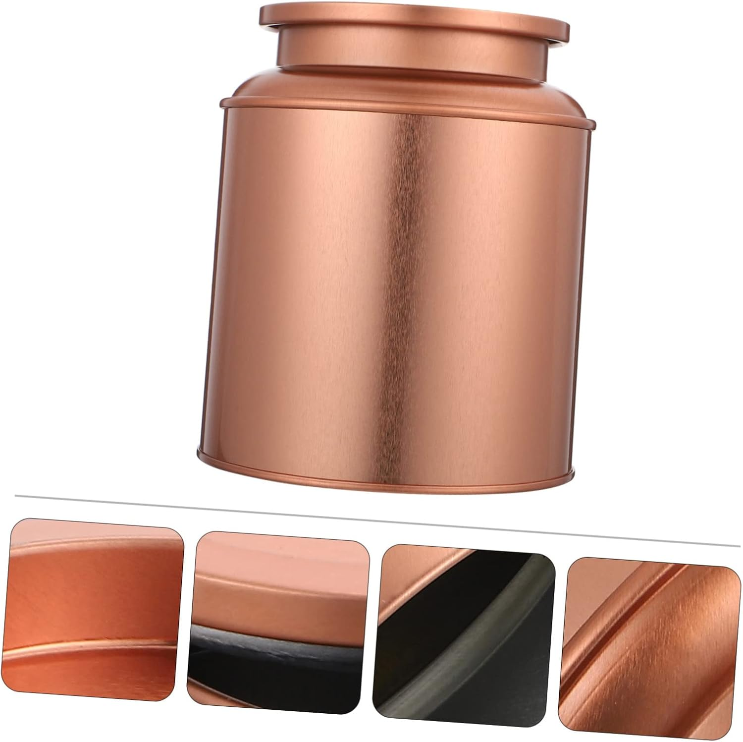 CIYODO Professional Tinplate Storage Jar Sealed Tea Container for Tea Leaves Dry Food Grains Elegant Travel Storage Box for Home Organization image number 3