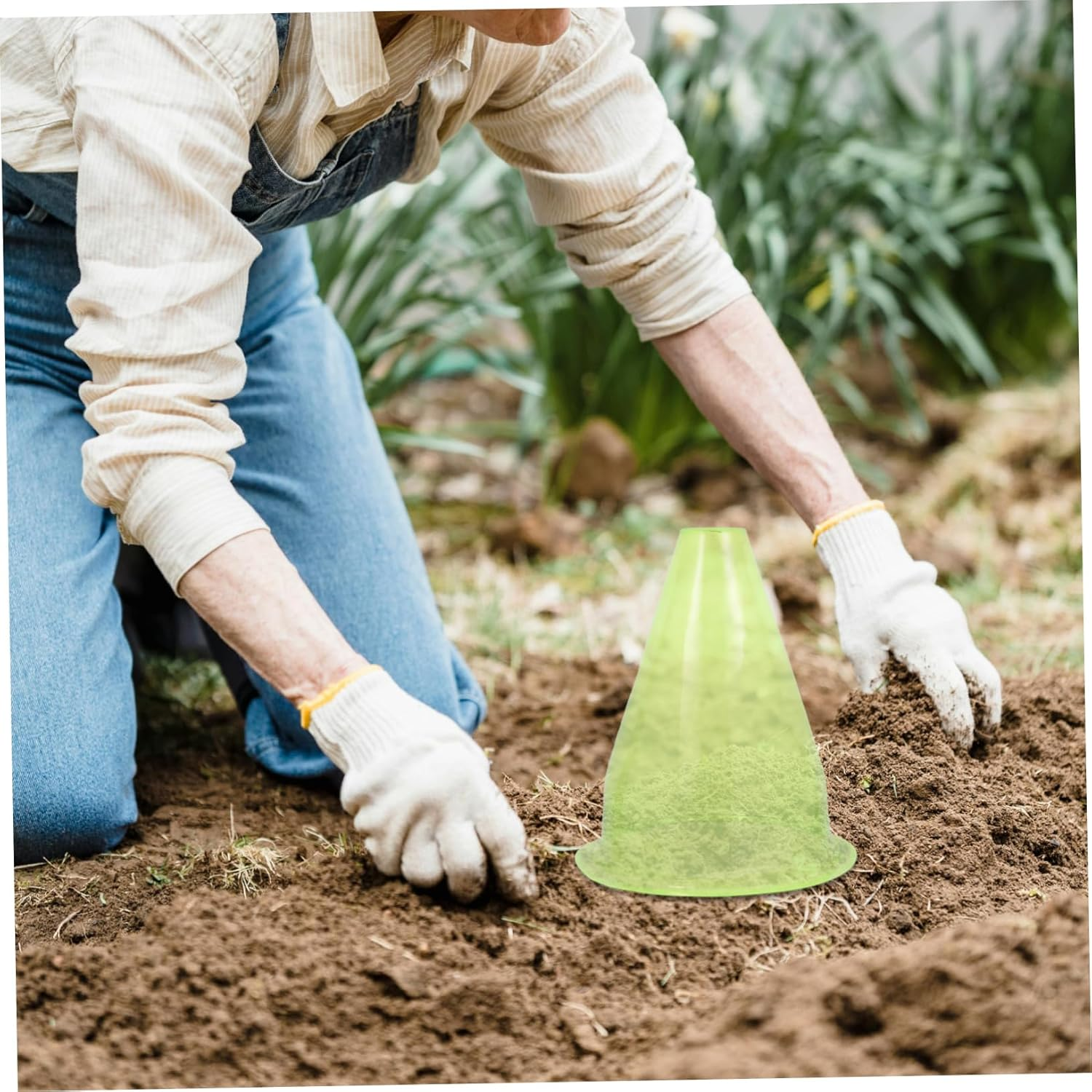 MOBUTOFU 12Pcs Garden Supplies Plant Covers Reusable Plant Domes Frost for Winter image number 6