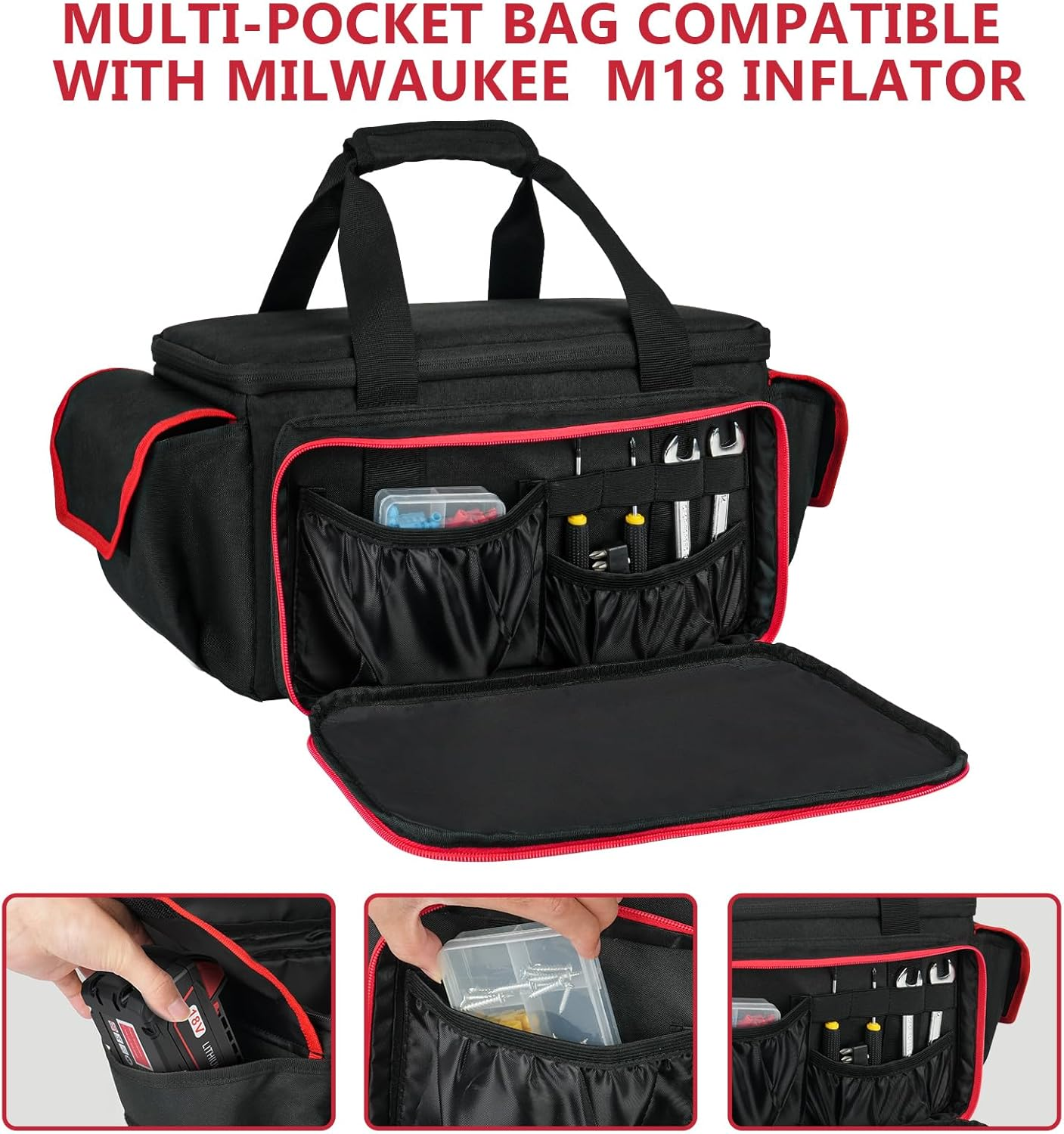 Air Compressor Bag Compatible with Milwaukee M18 Tire Inflator 2848-20 image number 4