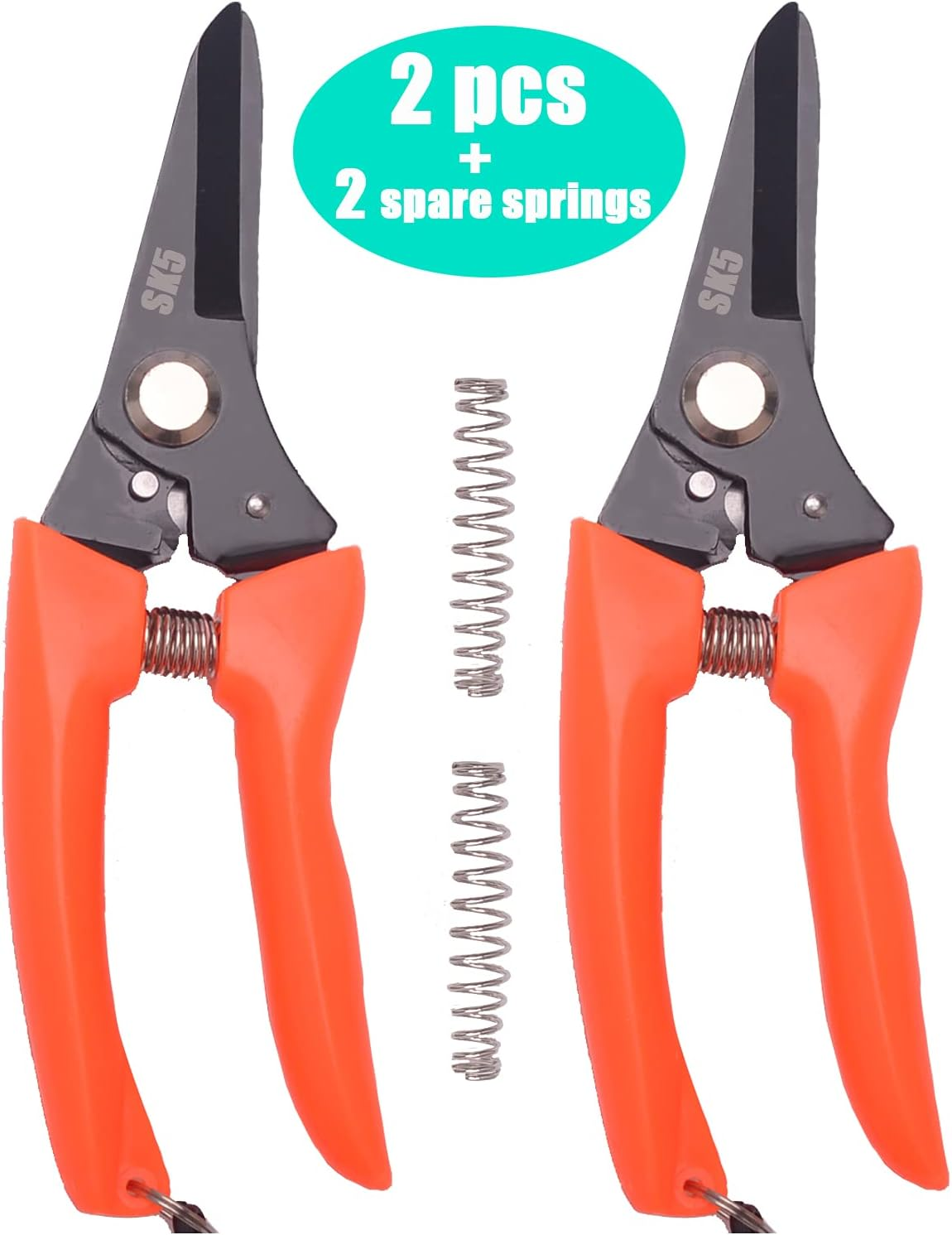 LONG RIVER Hoof Trimming Shears (2 Pcs) - Goat Hoof Trimmer Foot Rot Trimming Shears Nail Trimmer for Goats Sheep Pig,Floral Trimming Shears for Garden image number 1