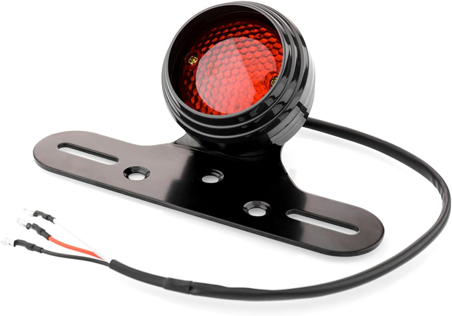 Namolit Motorcycle Tail Light Brake Light with License Plate Bracket Integrated Running Lamp Universal