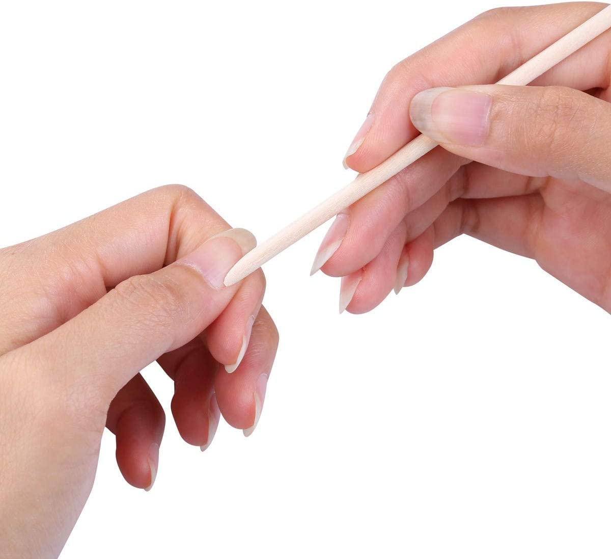 300 Count Orange Wood Stick 4.5 Inch Cuticle Pusher Remover Orangewood Cuticle Sticks Nail Art Manicure Pedicure Sticks Orange Sticks for Nails - Pack Of 1000 image number 2
