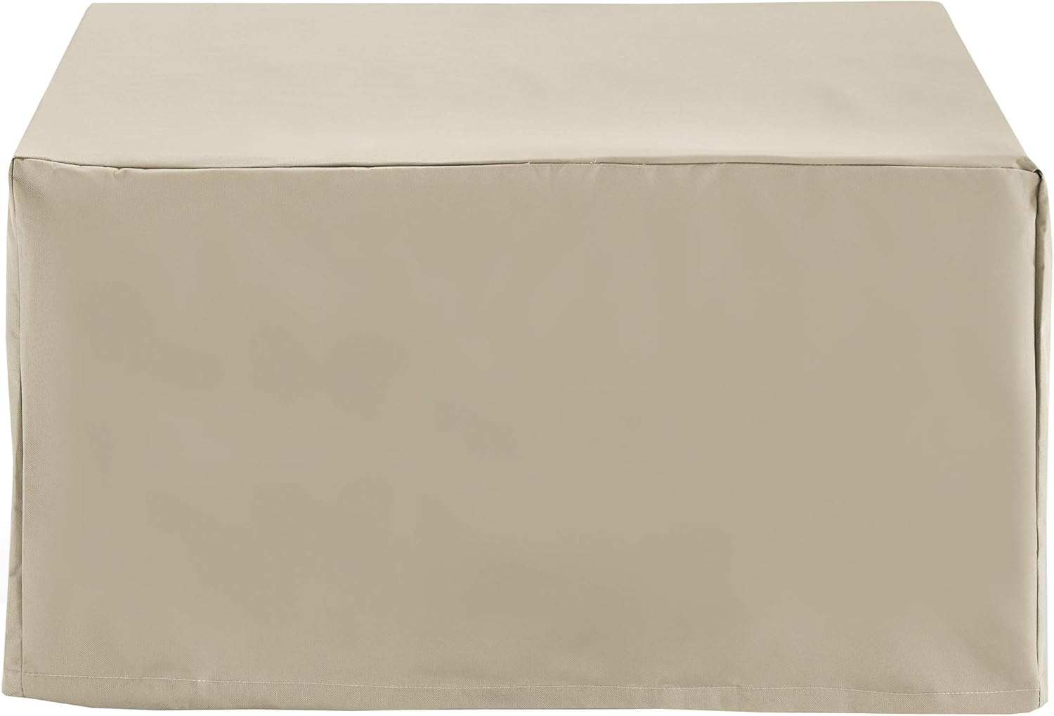 Crosley Furniture CO7507-TA Heavy-Gauge Reinforced Vinyl Outdoor Square Table or Ottoman Cover, Tan image number 1
