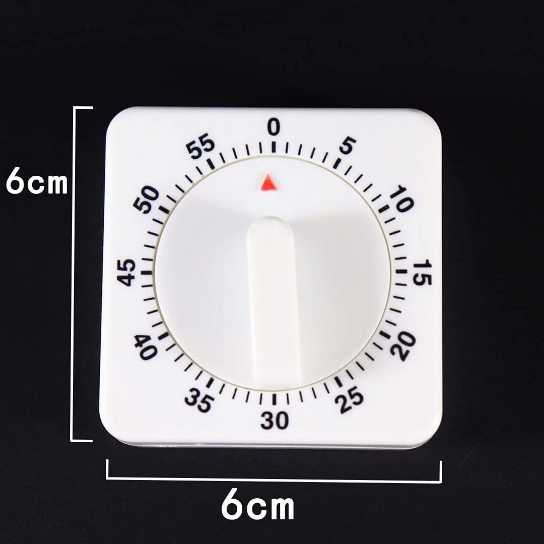 Kitchen Timer, 60 Minutes Mechanical Timer Clock,Kitchen Cooking Timer Clock with Bell Alarm Clock,No Battery Needed, Short Timer Kitchen Alarm Clock image number 2