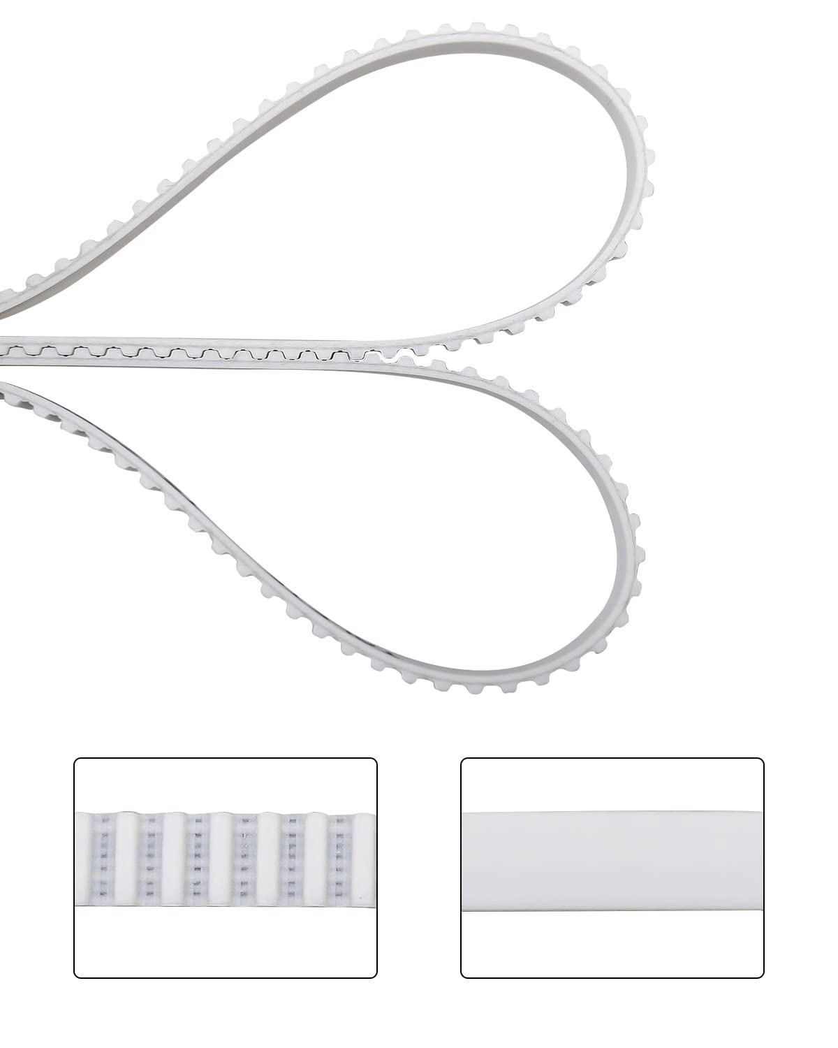 8N7862997 Windscreen Toothed Belt Fit for Audi TT MK1 1.8L 3.2L A/T M/T 2001-2006, Convertible Top Soft Top Rear Replacement Drive Belt Replace 8N7-7862-997 image number 2