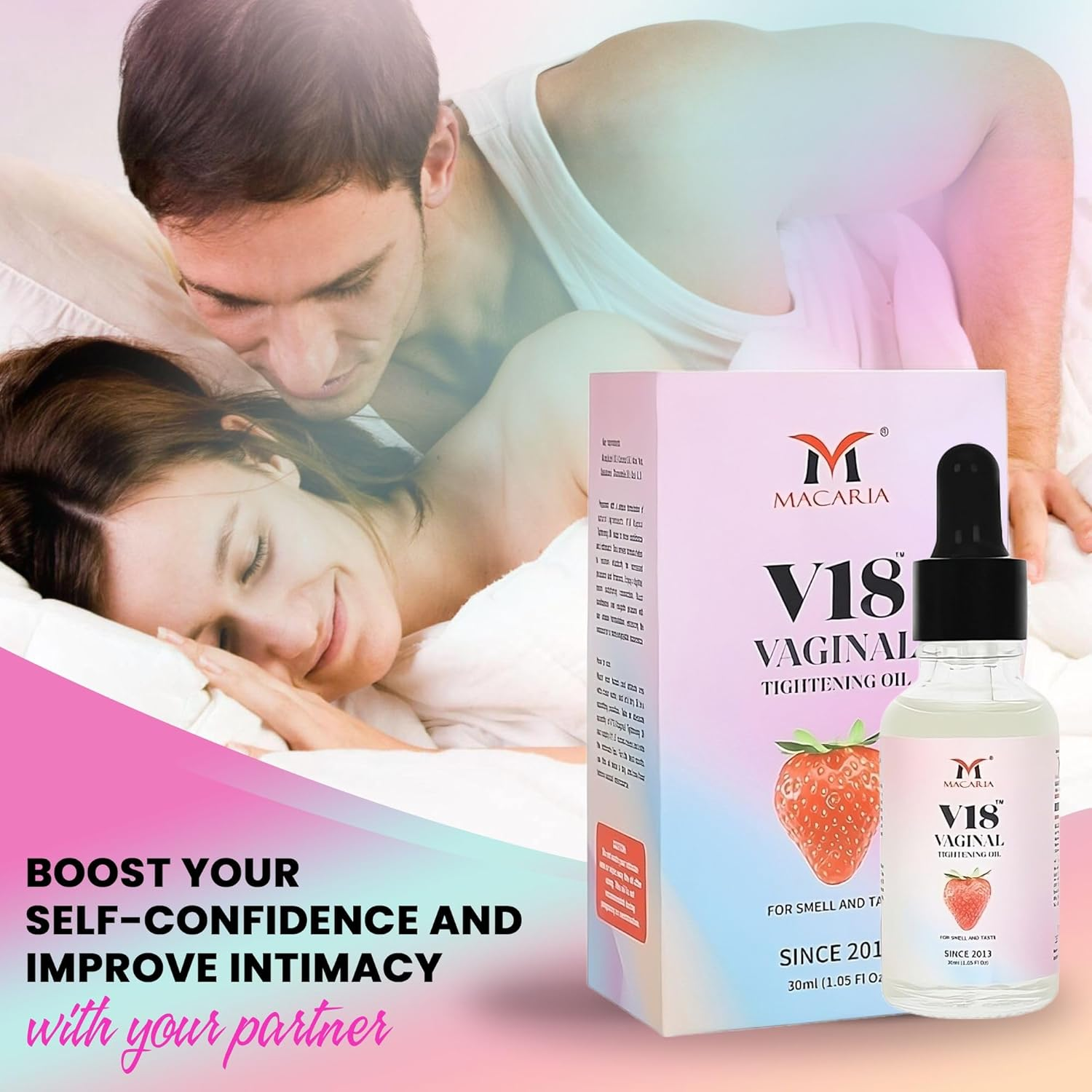V18 Vaginal Yoni Pussy Shrink Oil (Cream Gel) for Women & Girls Smell & Taste 30Ml image number 1