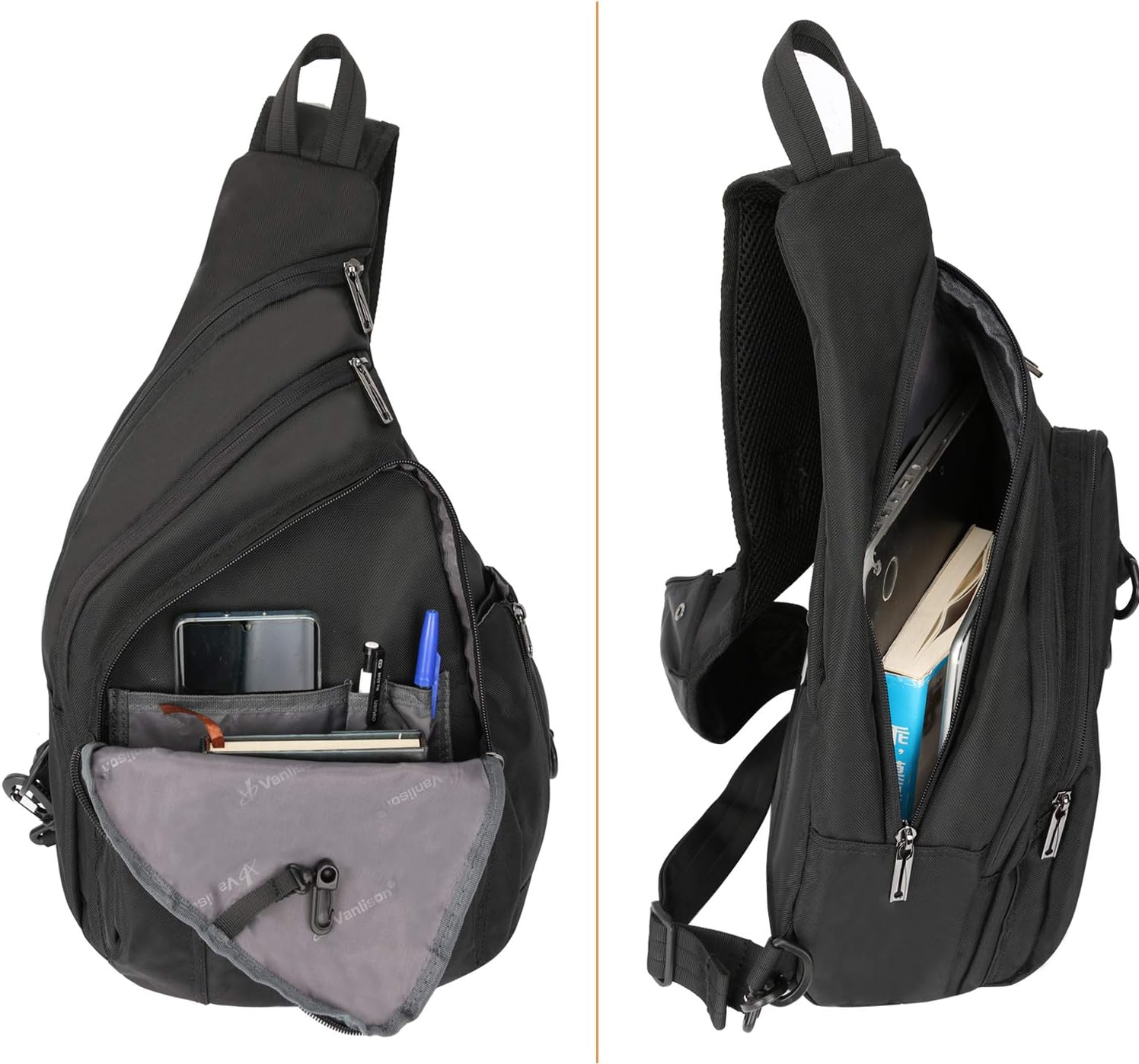 Vanlison Crossbody Sling Bag Small Backpack for Men Women Teens Bag