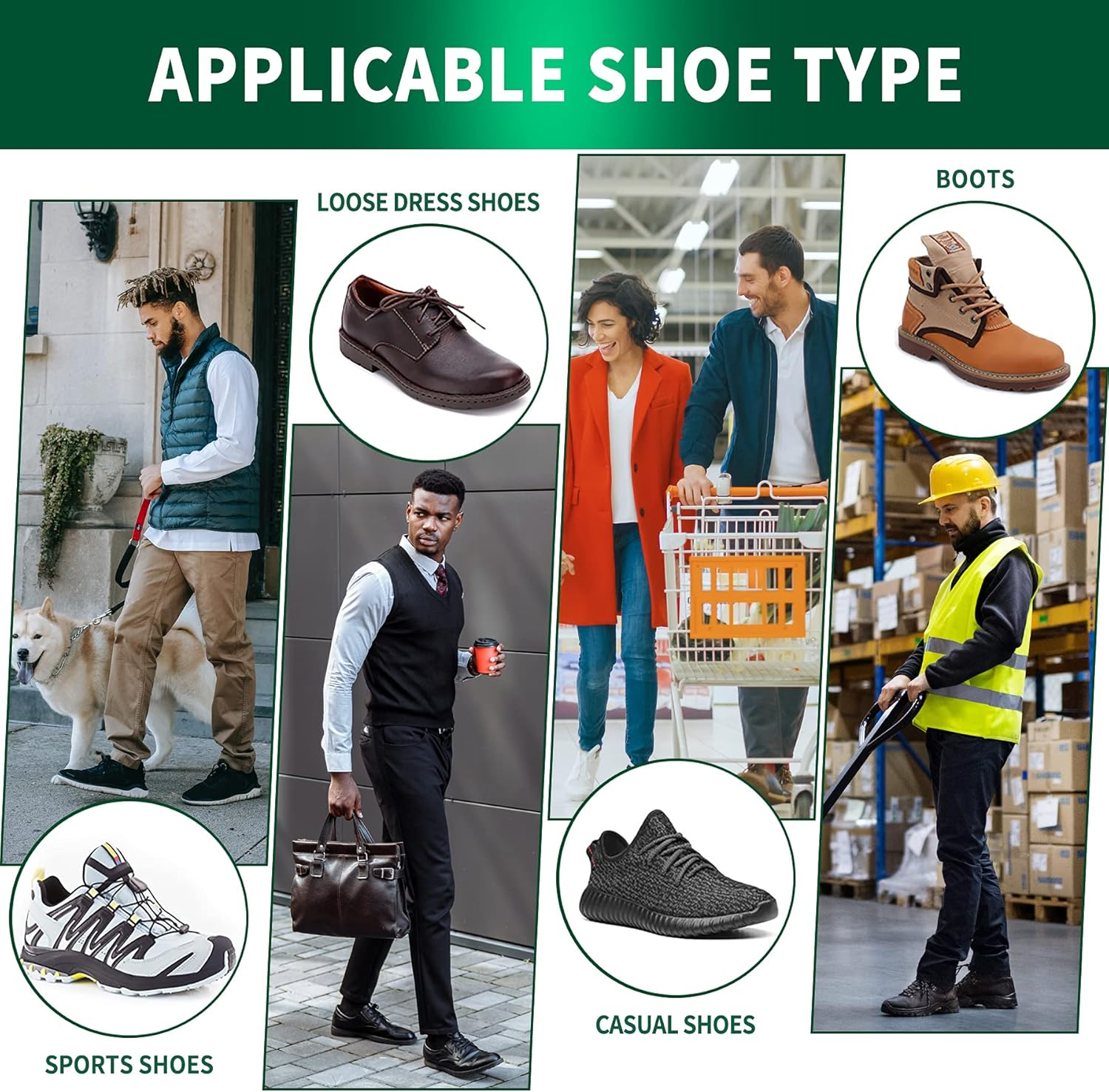 Plantar Fasciitis Orthotic Shoe Insoles QBK High Arch Support Inserts for Dispersal Heel Pressure and Pain Relief，L image number 3