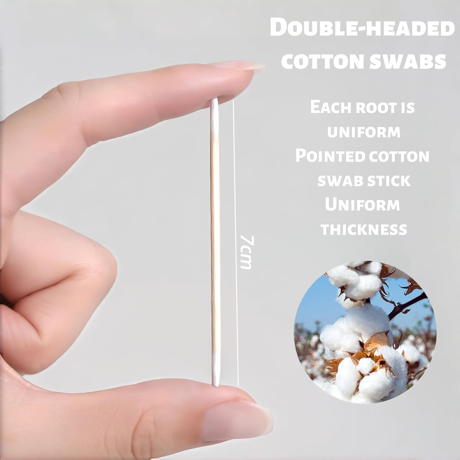 WEBXMZDQ 500Pcs Precision Pointed Cotton Swabs,4 Inch Precision Microblading Cotton Swab Cotton Sticks Applicator，For Nail Art, Makeup, Eyeshadow，Clean image number 4