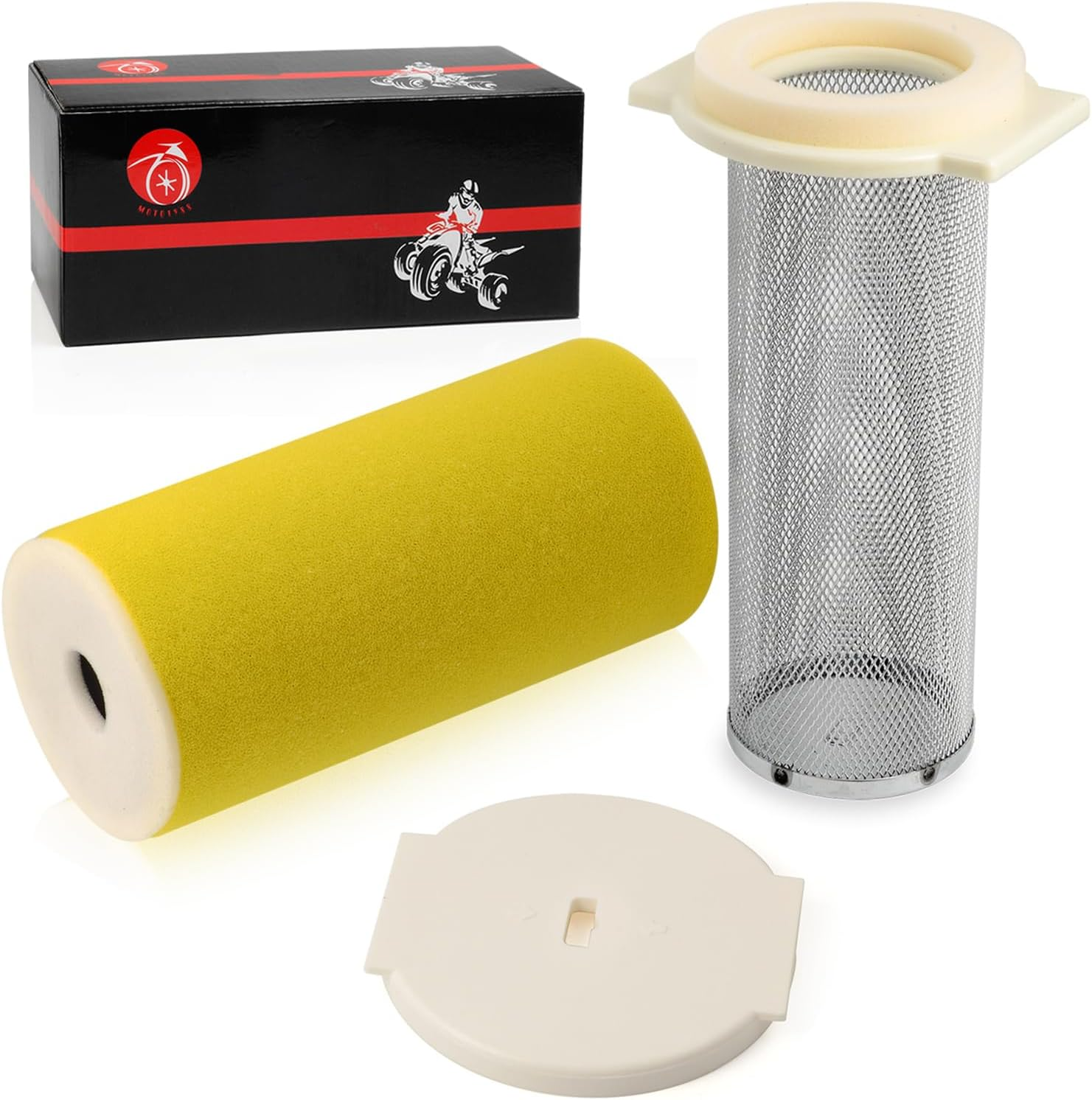 Air Filter & Guide & END CAP Kit 2000 2001 2002 for Yamaha KODIAK 400 YFM400 5GH-14458-01-00 5GH-14451-00-00 image number 3