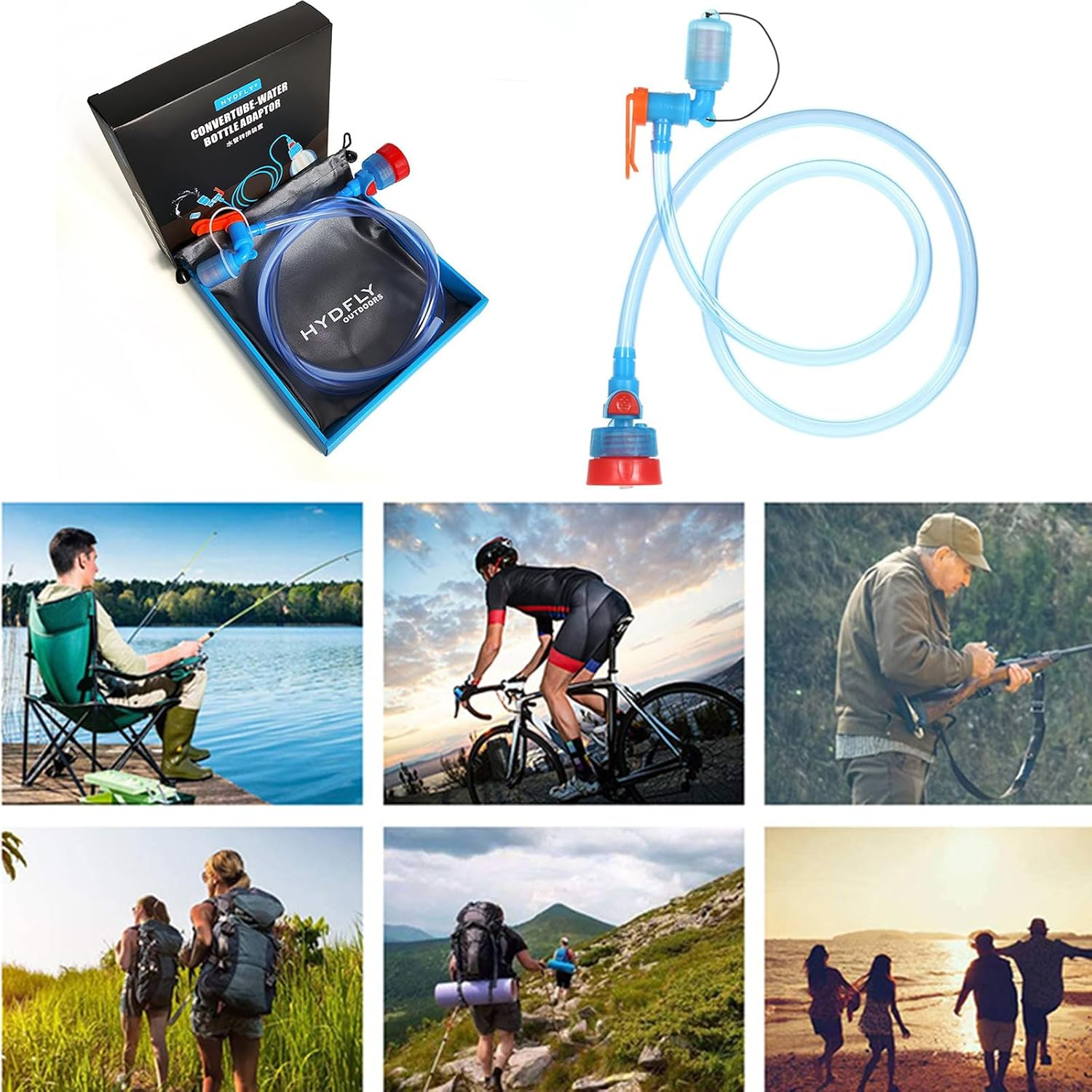 Water Bottle Drink Tube,Hose Hydration Bladder, Reservoir Hose Kit,Replacement Water Bottle Tube,Water Bottle Tube Adjuster image number 3