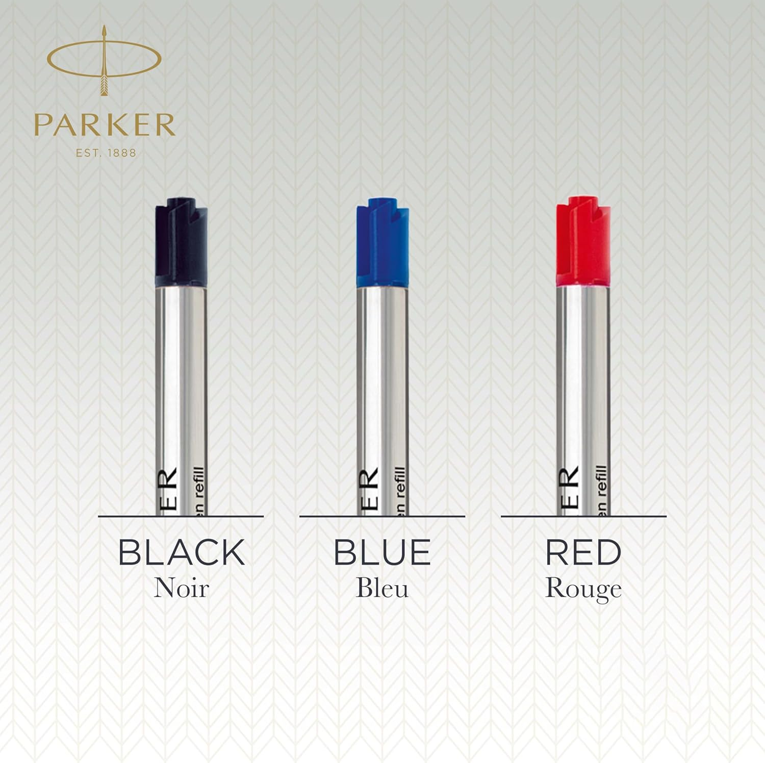 Parker Ballpoint Refill Blue Medium Blister (Pack of 2)